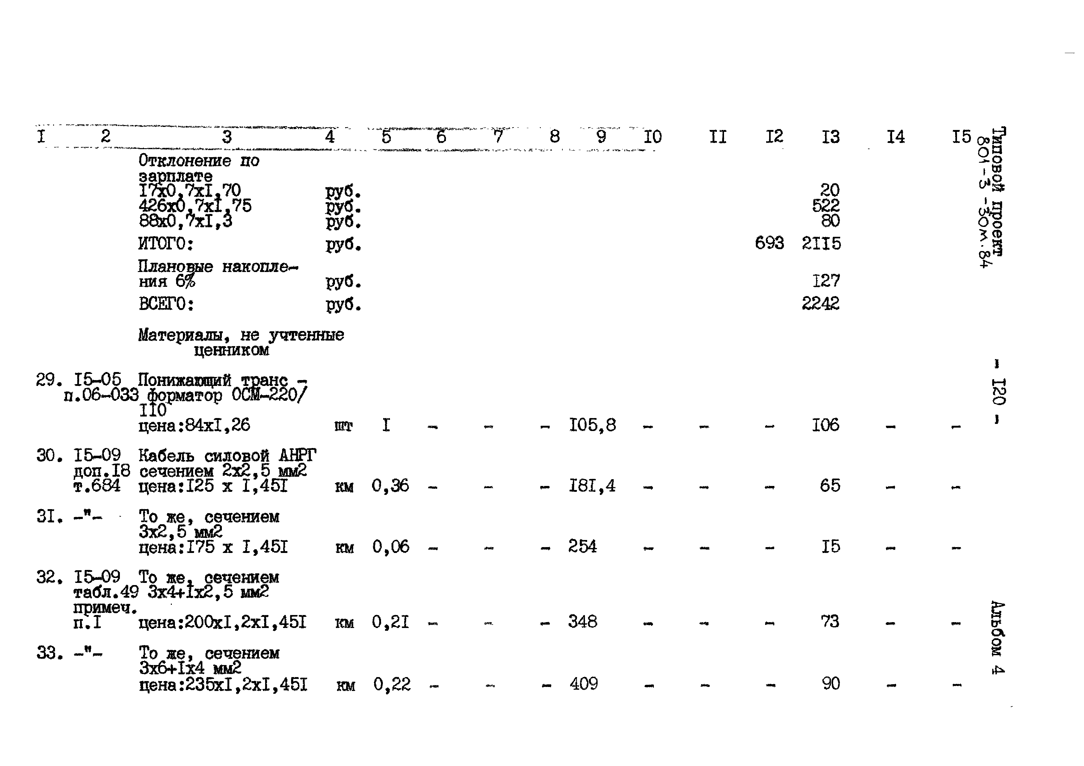 Типовой проект 801-3-30м.84