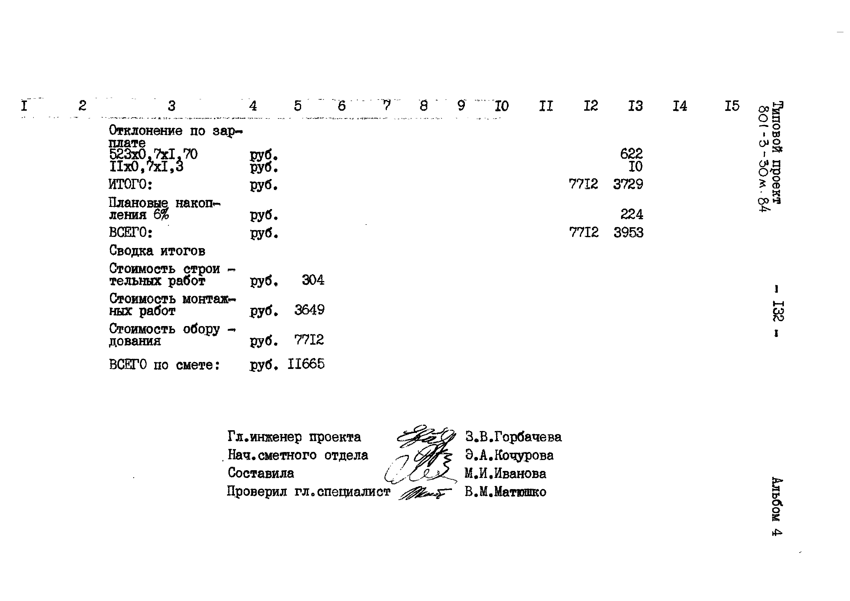 Типовой проект 801-3-30м.84