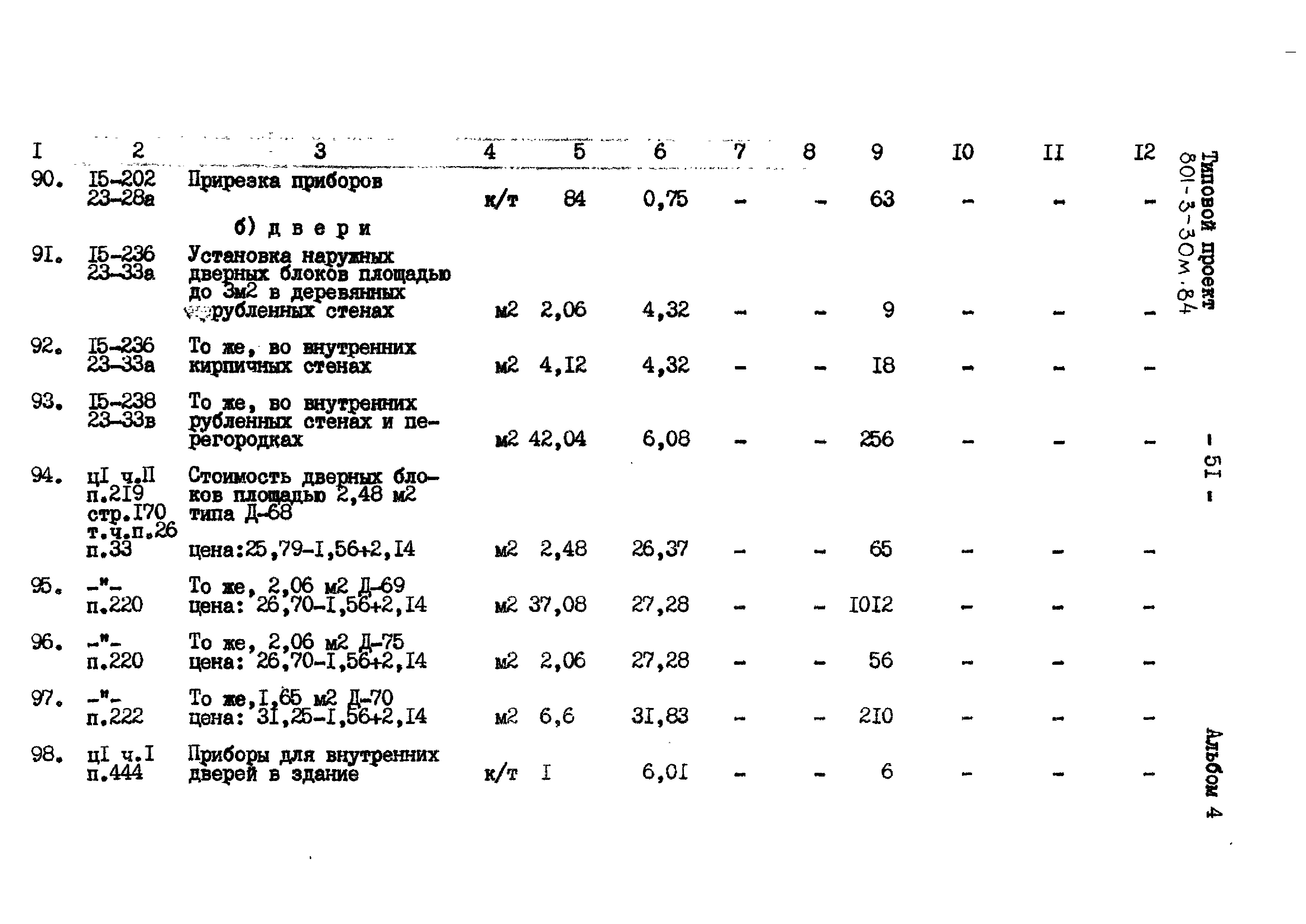 Типовой проект 801-3-30м.84