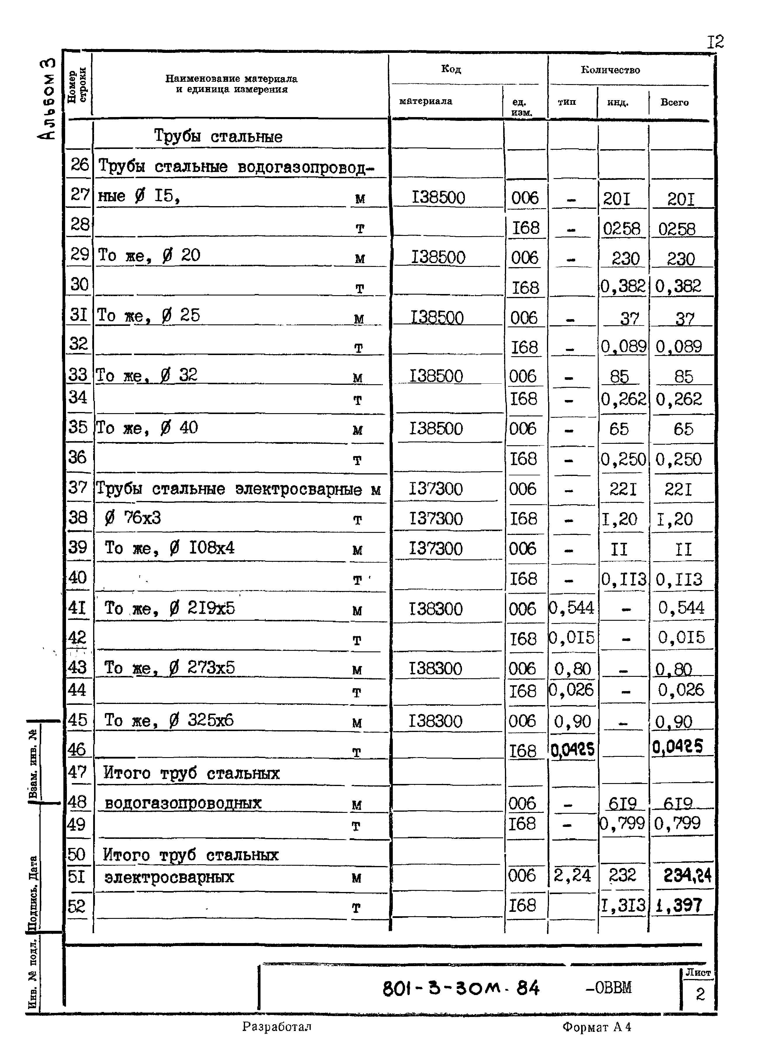 Типовой проект 801-3-30м.84