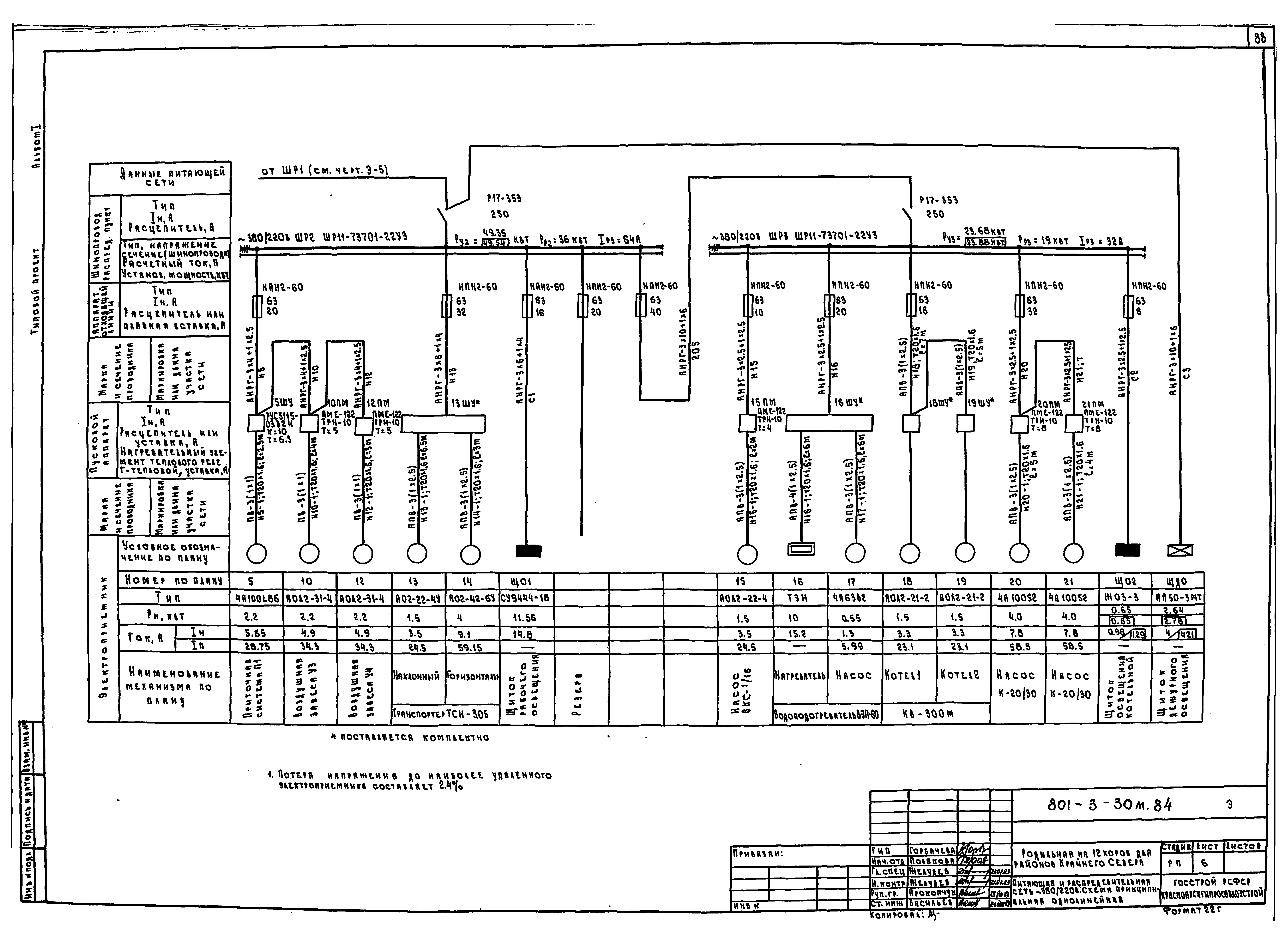 Типовой проект 801-3-30м.84