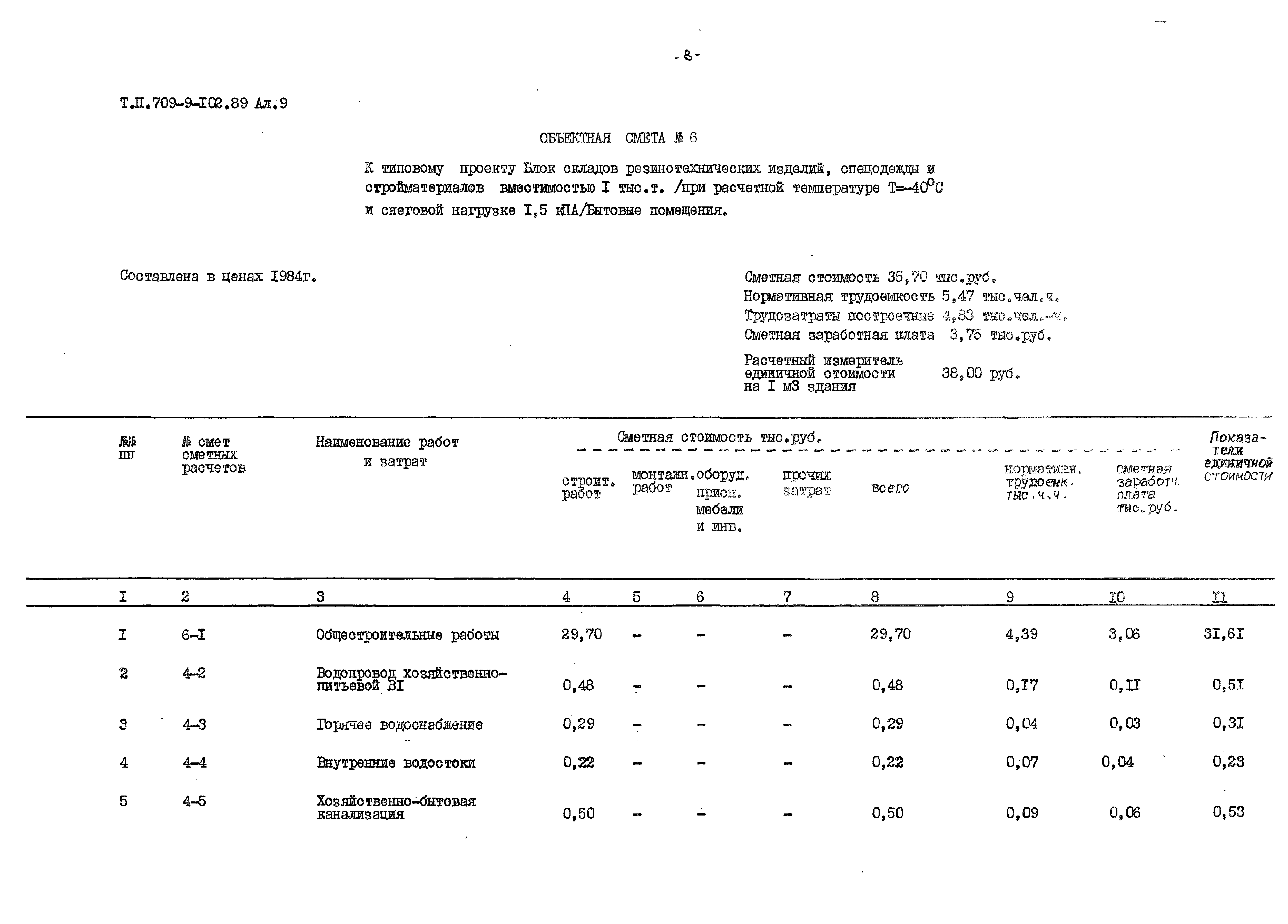 Типовой проект 709-9-102.89