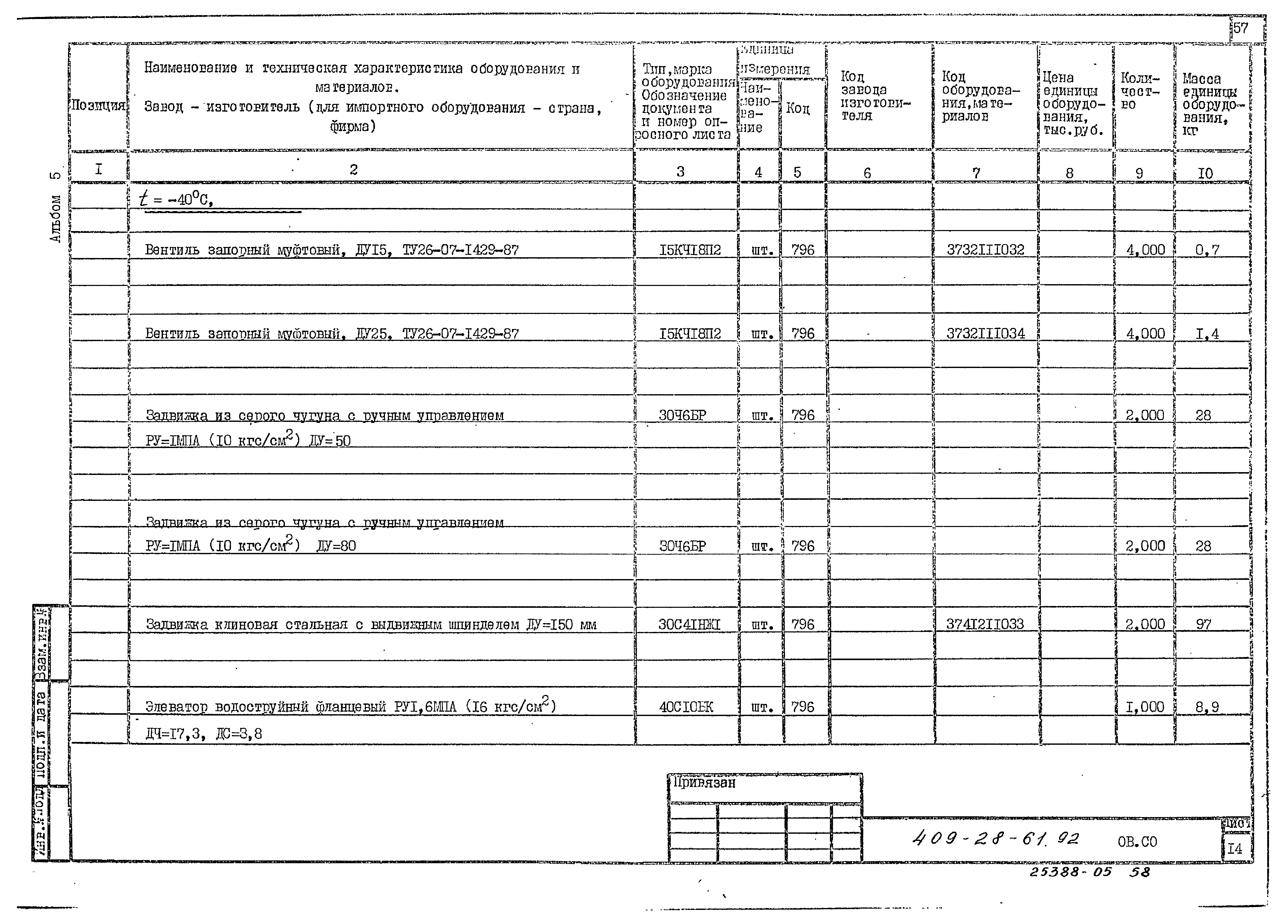 Типовой проект 409-28-61.92