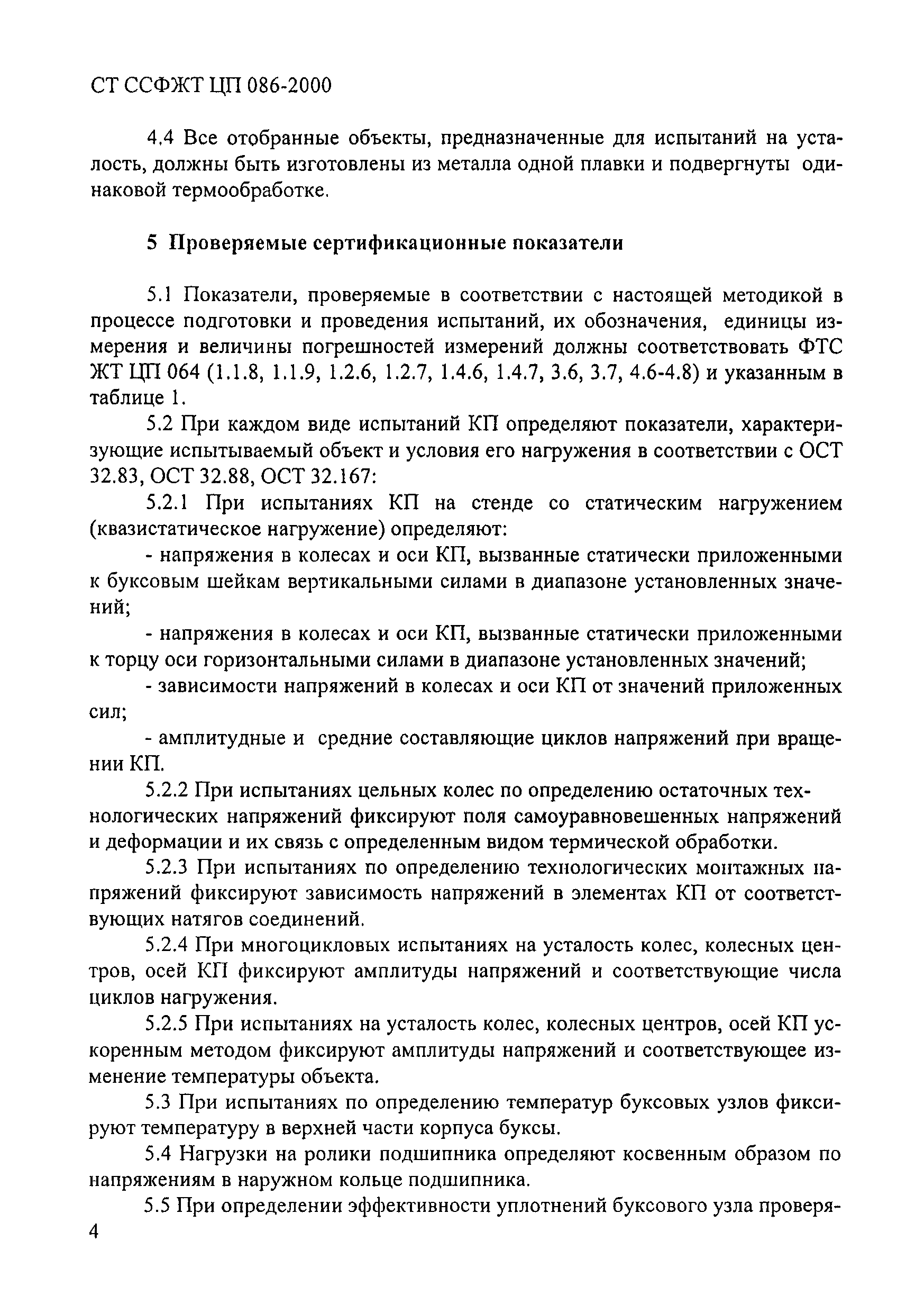 СТ ССФЖТ ЦП 086-2000