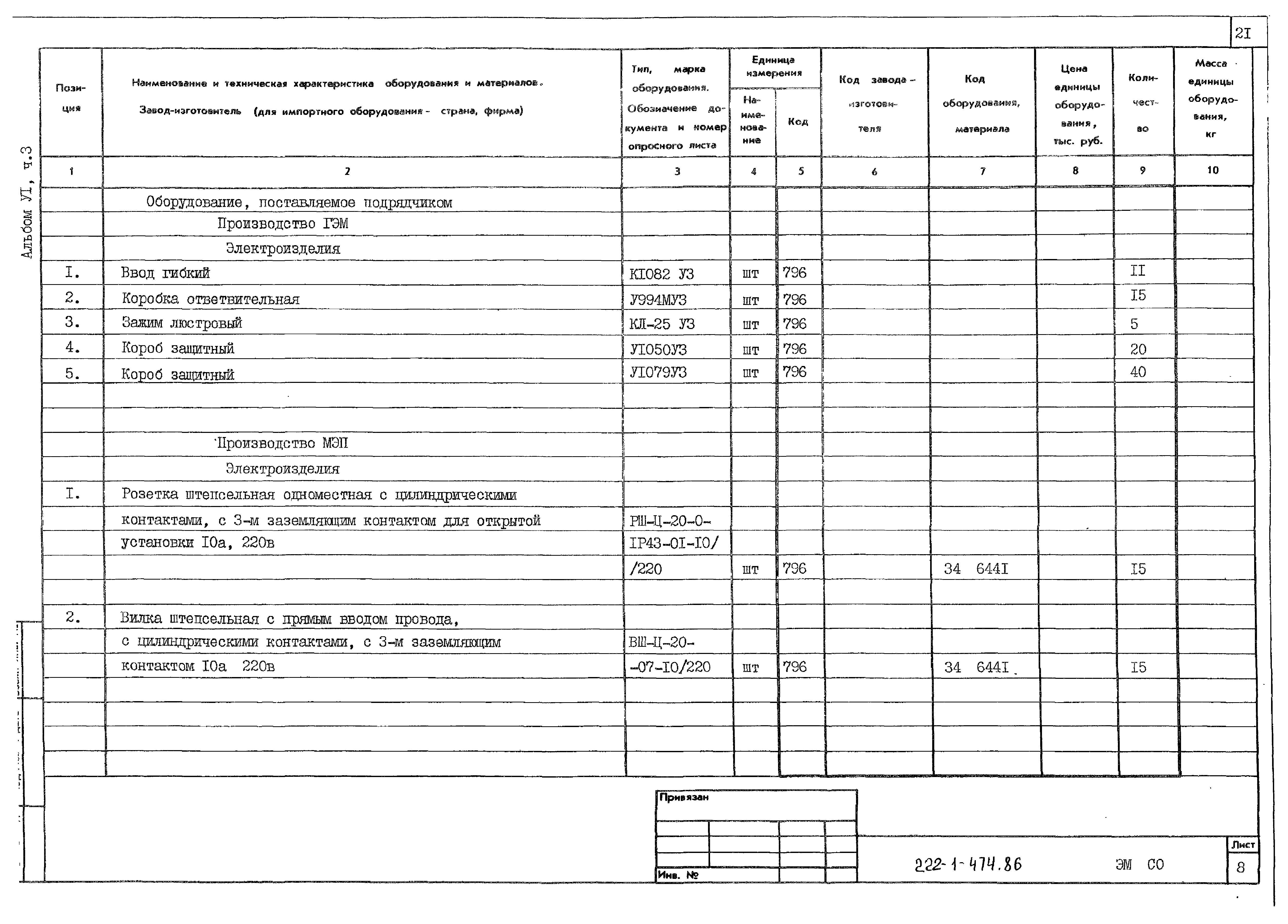 Типовой проект 222-1-474.86