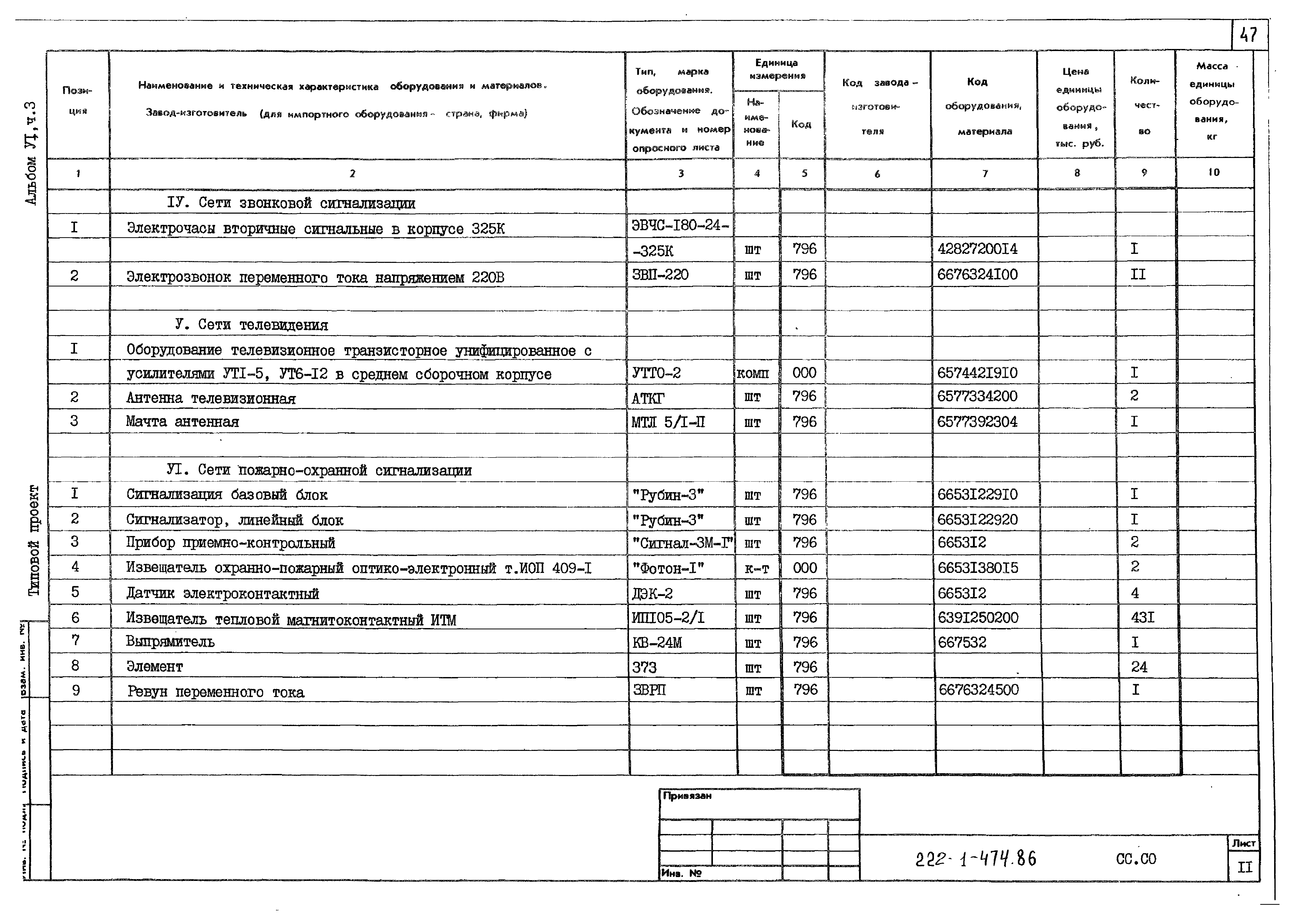 Типовой проект 222-1-474.86