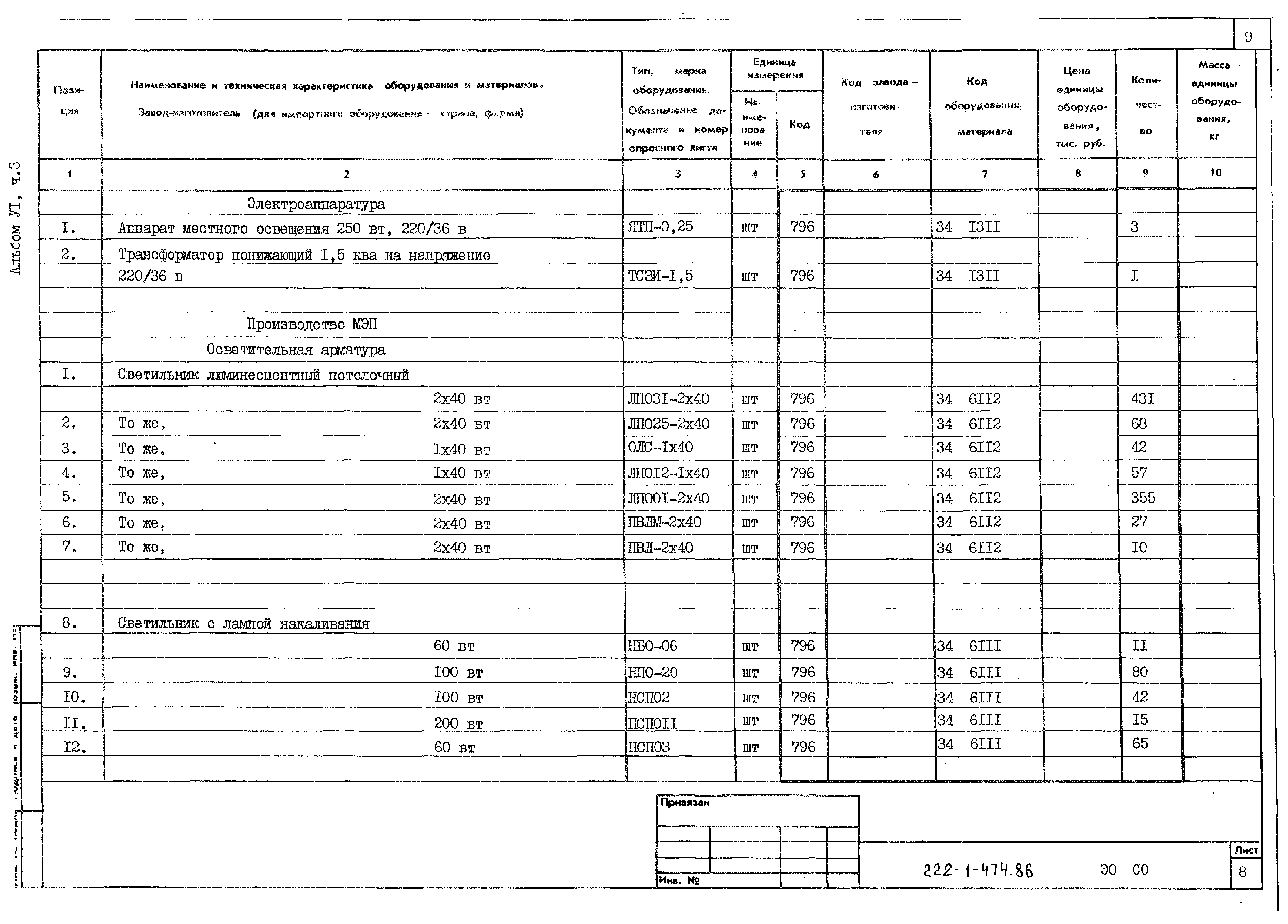 Типовой проект 222-1-474.86