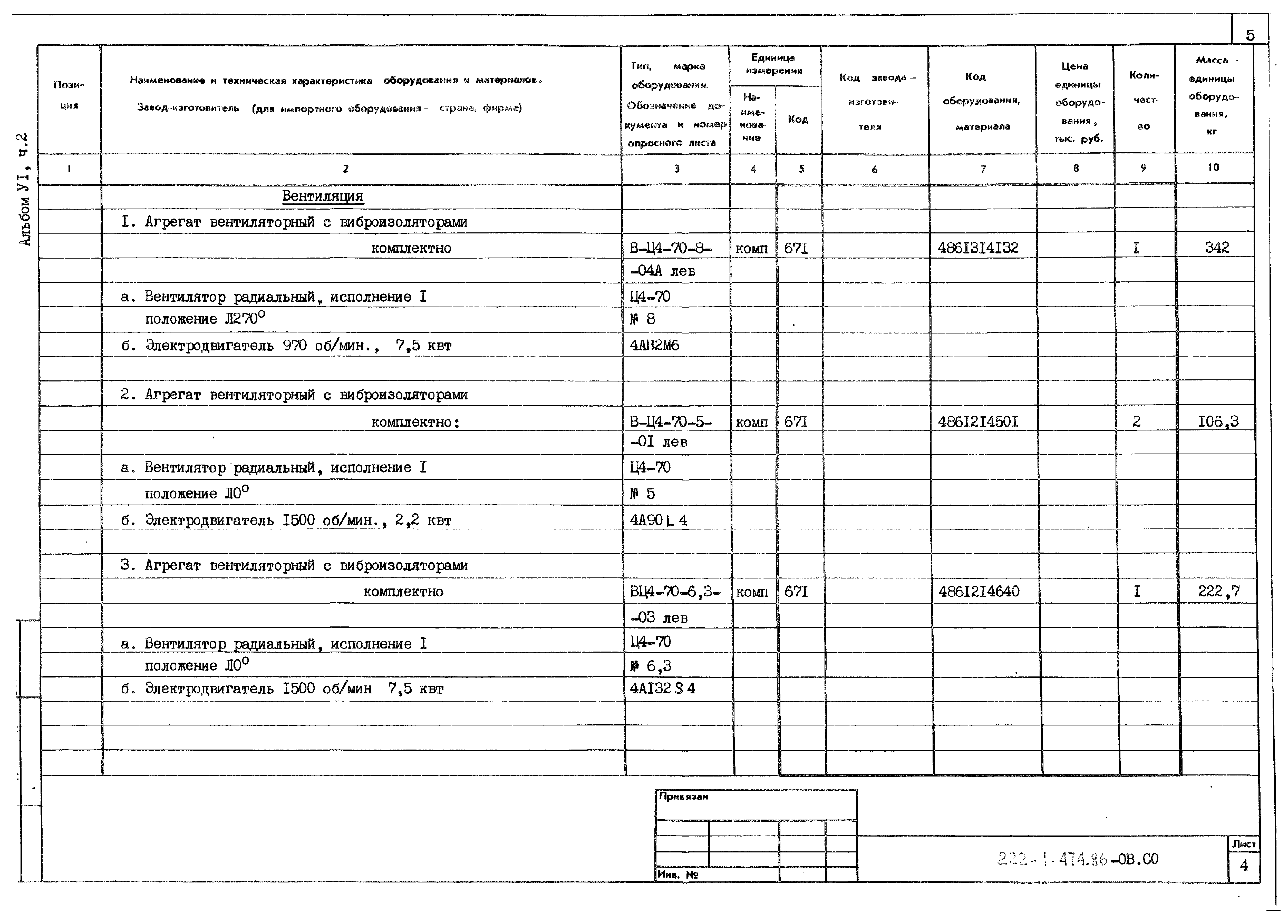 Типовой проект 222-1-474.86