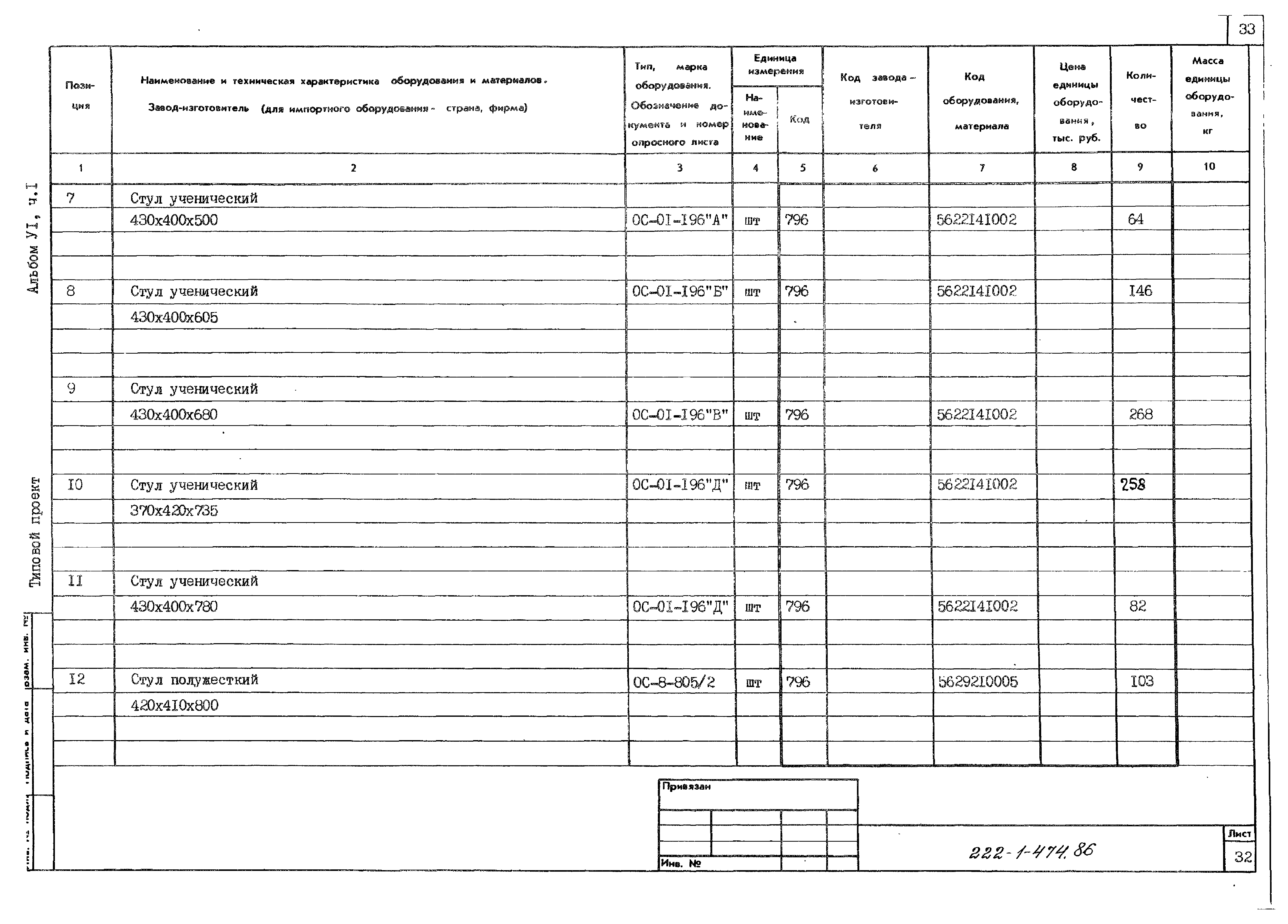 Типовой проект 222-1-474.86