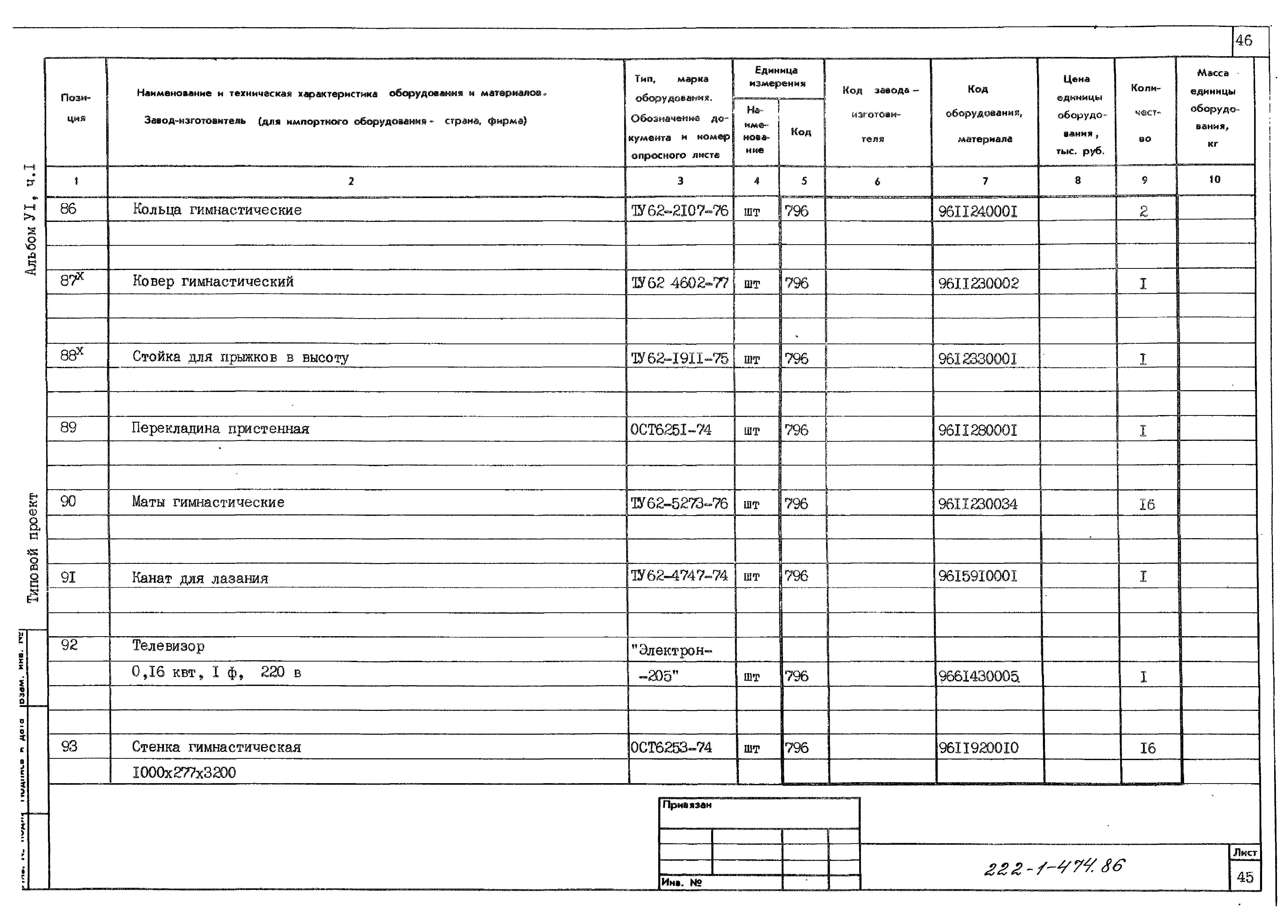 Типовой проект 222-1-474.86