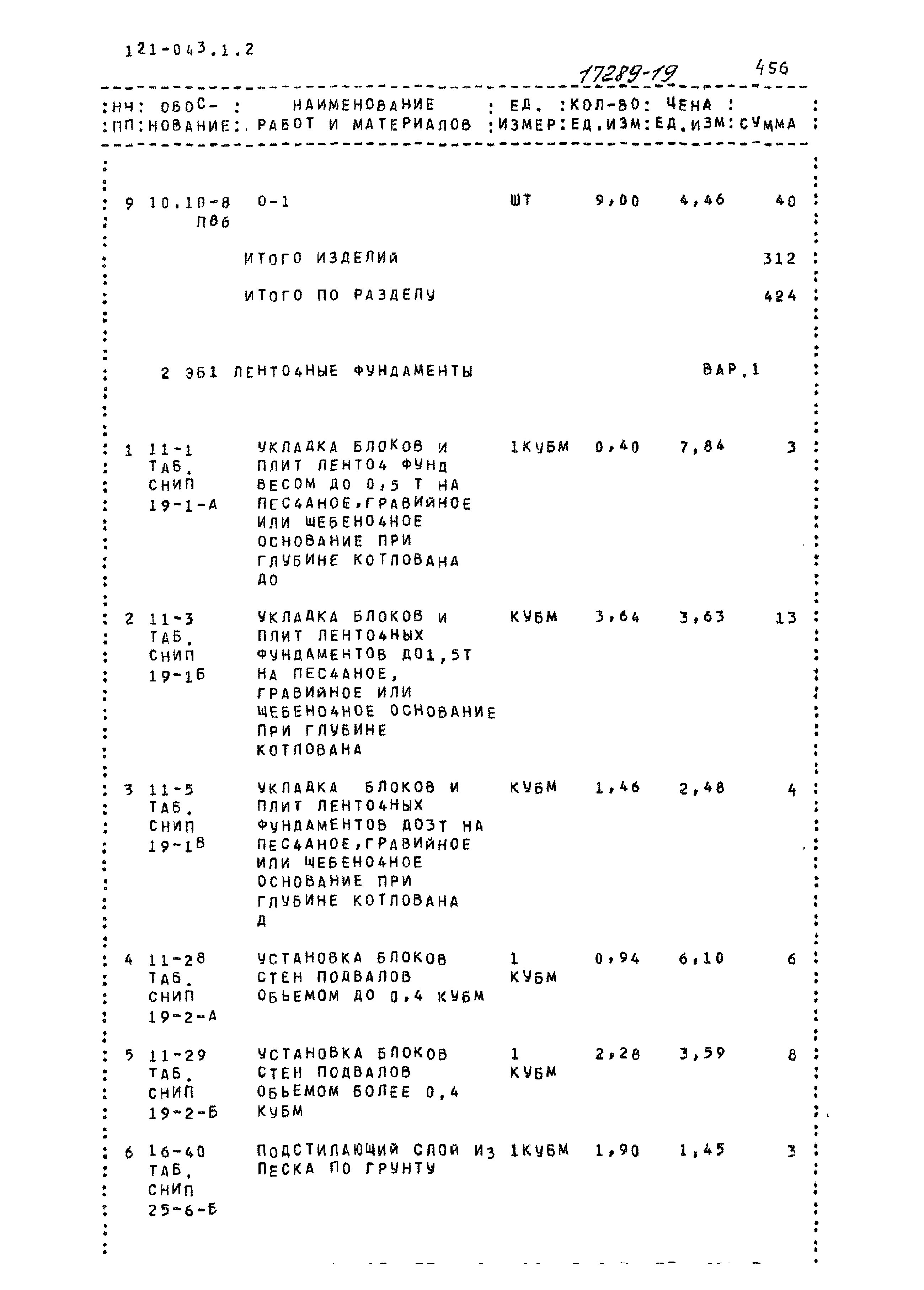 Типовой проект 121-043/1.2