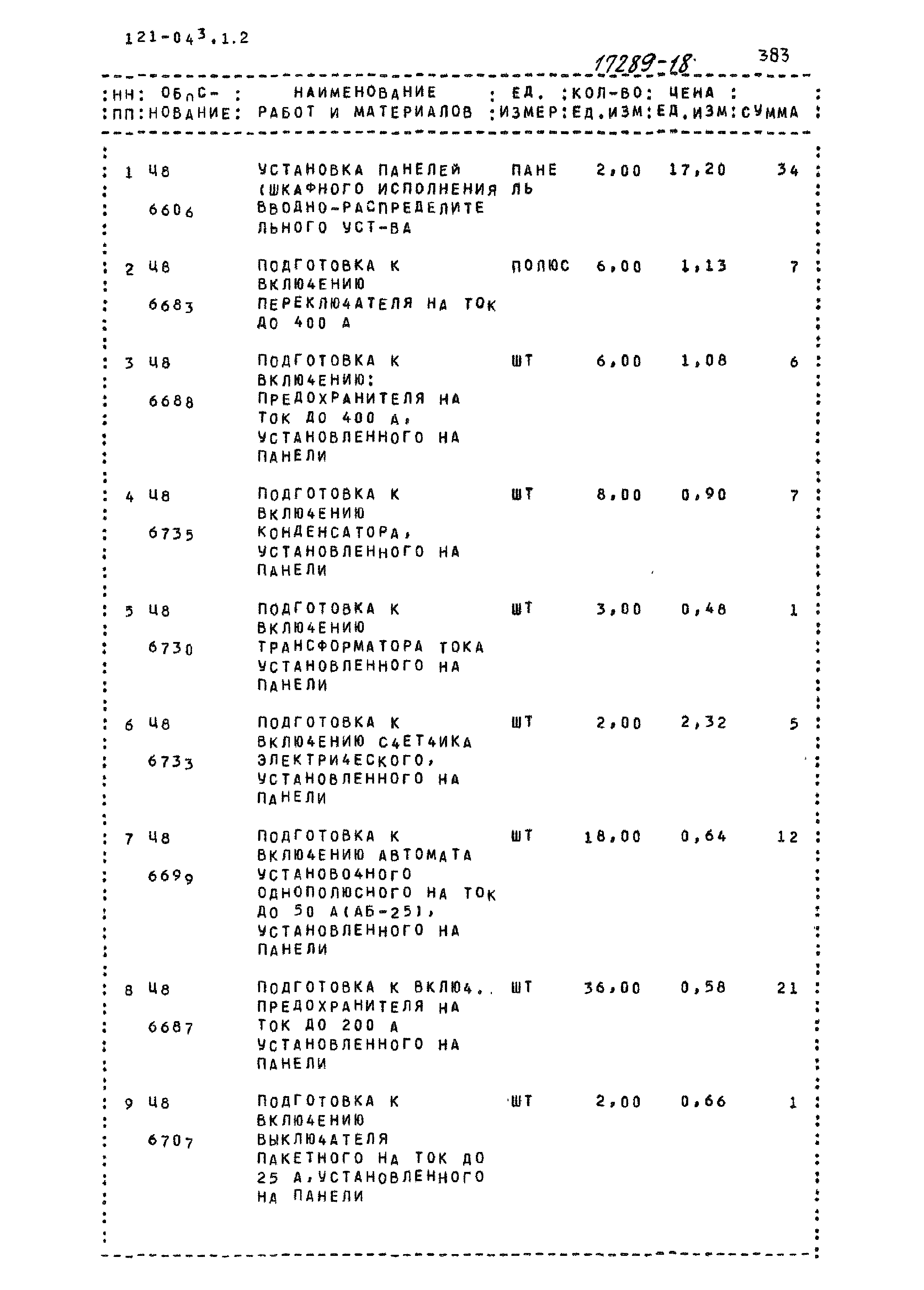 Типовой проект 121-043/1.2