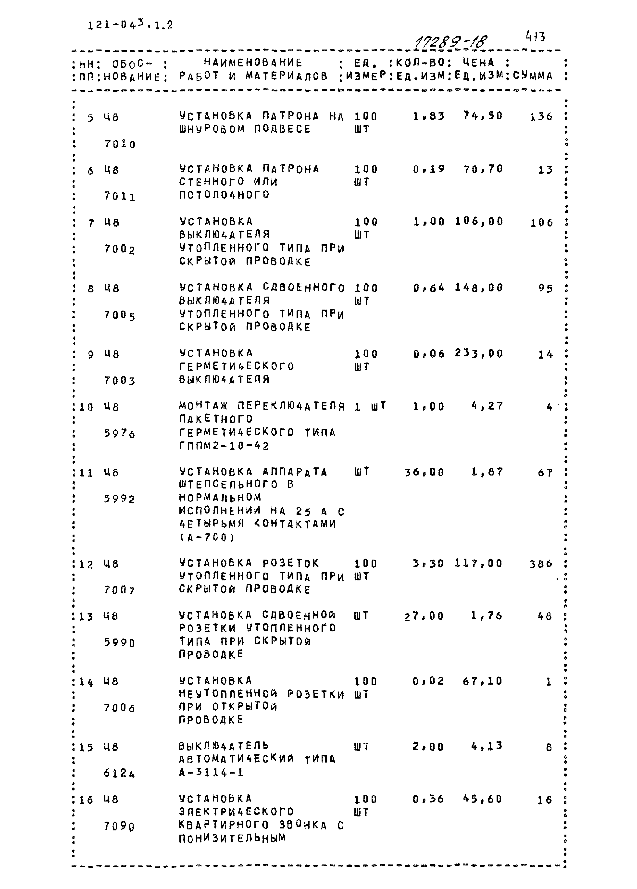 Типовой проект 121-043/1.2