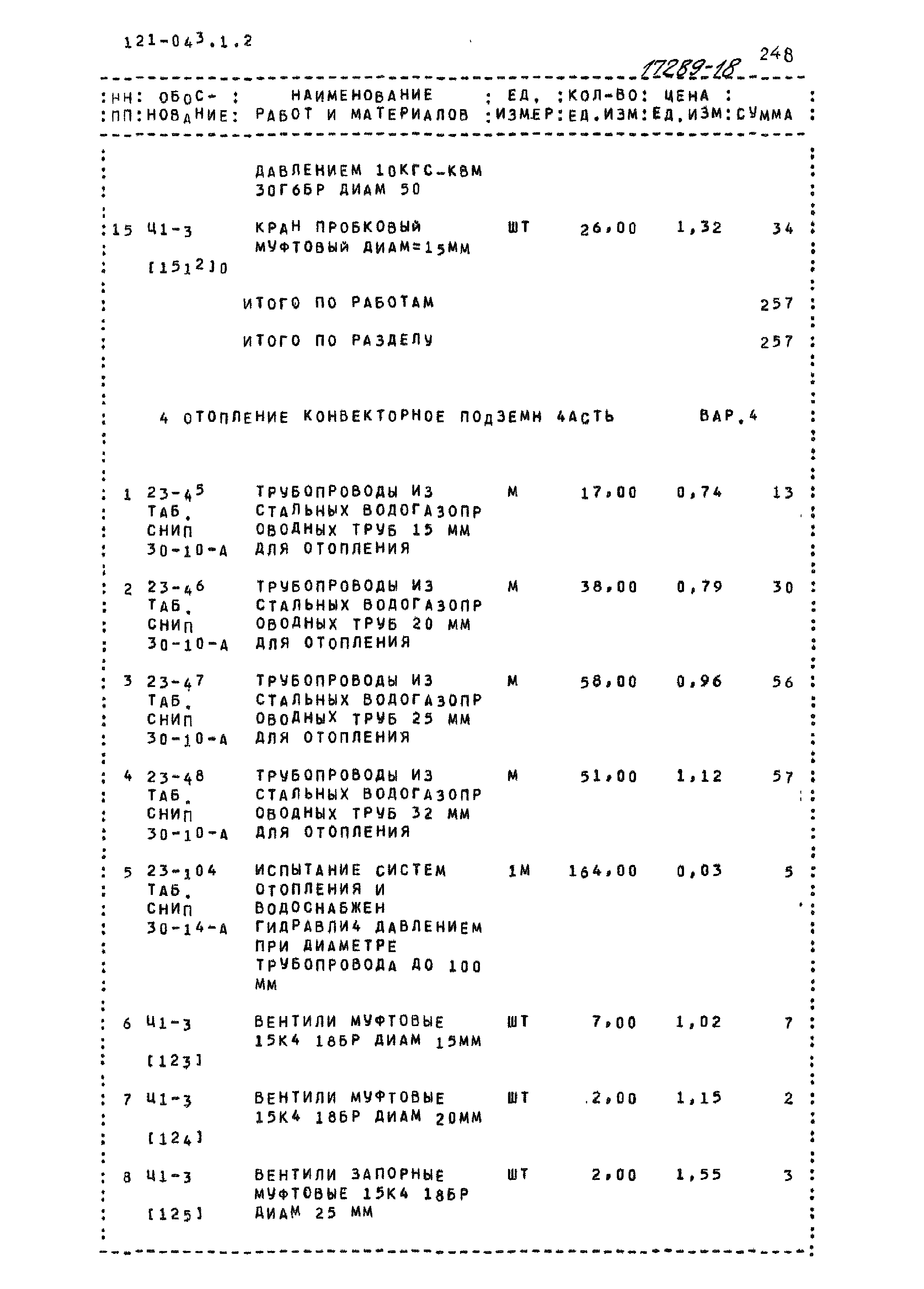 Типовой проект 121-043/1.2