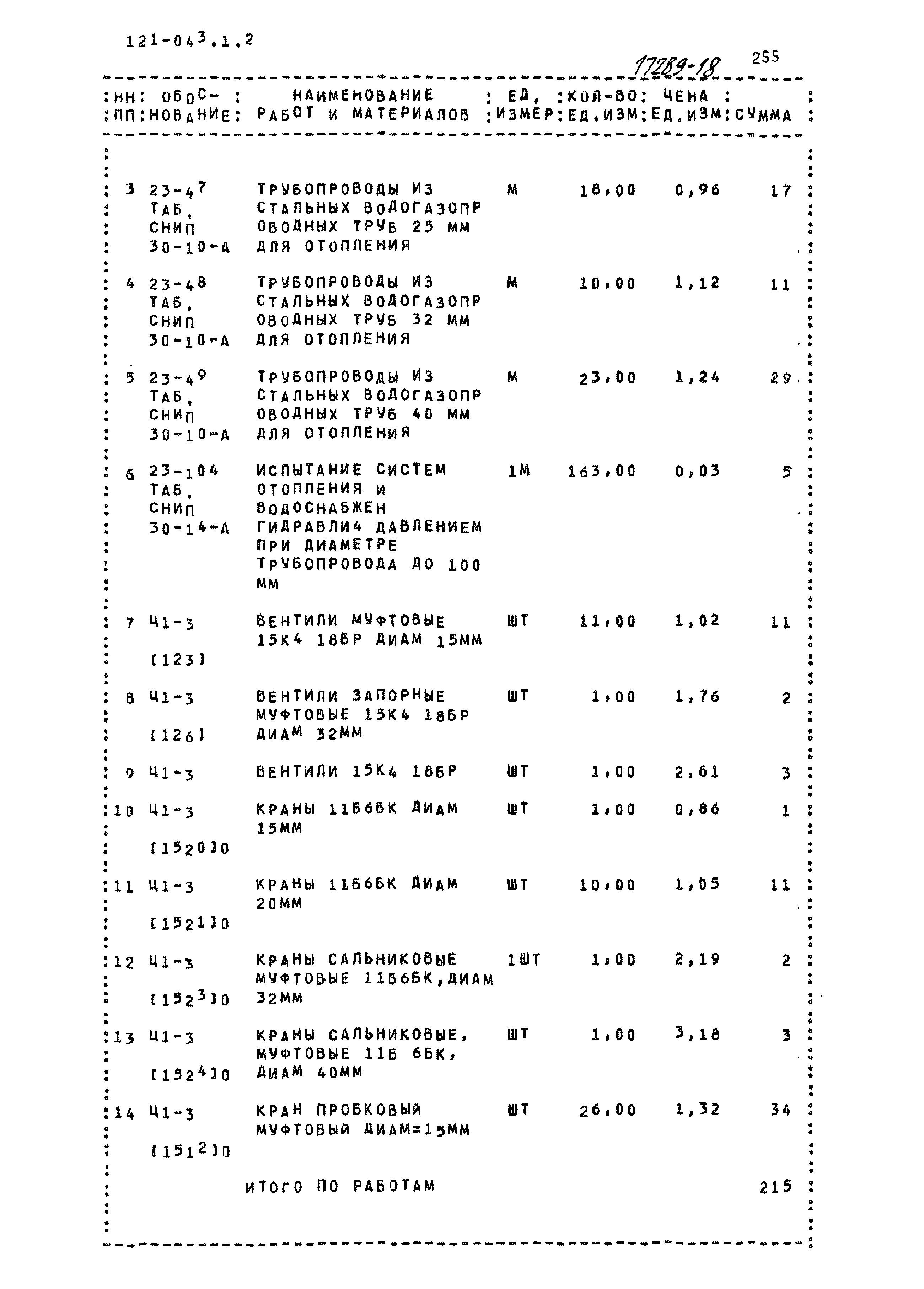 Типовой проект 121-043/1.2