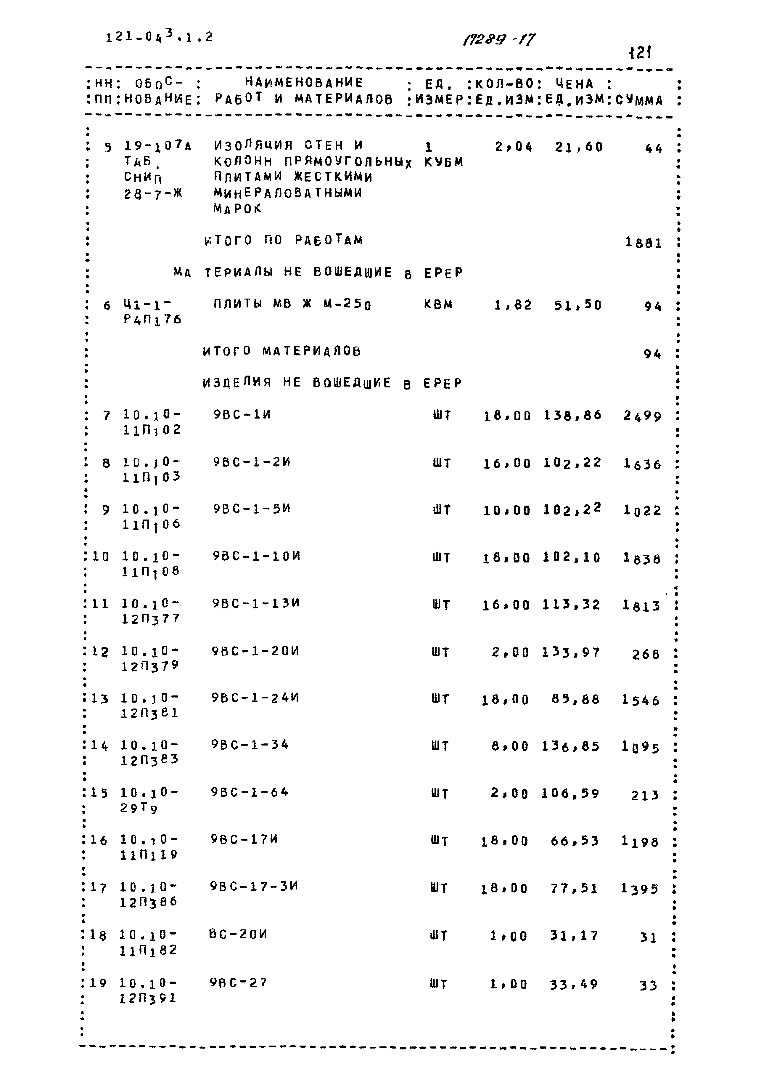 Типовой проект 121-043/1.2