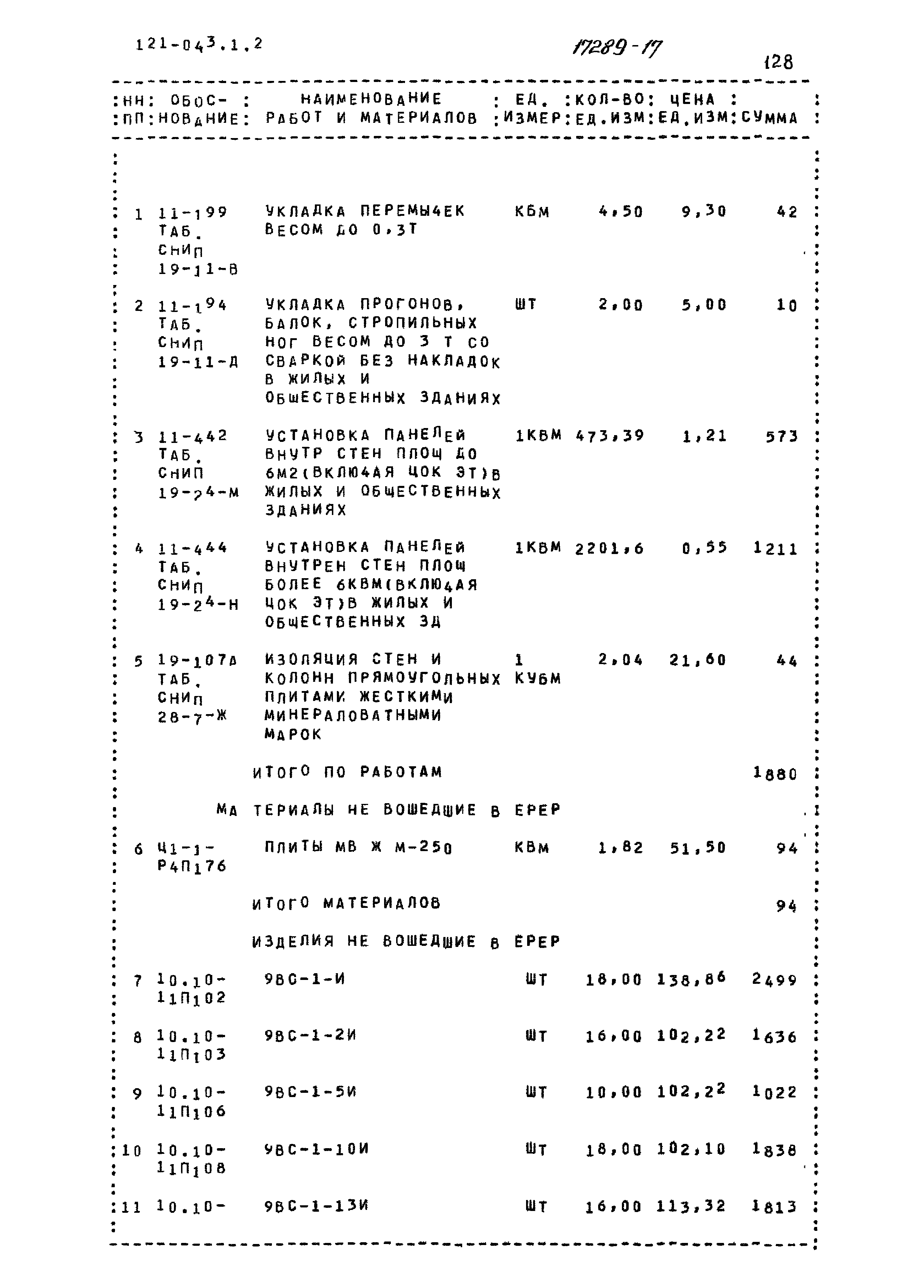 Типовой проект 121-043/1.2