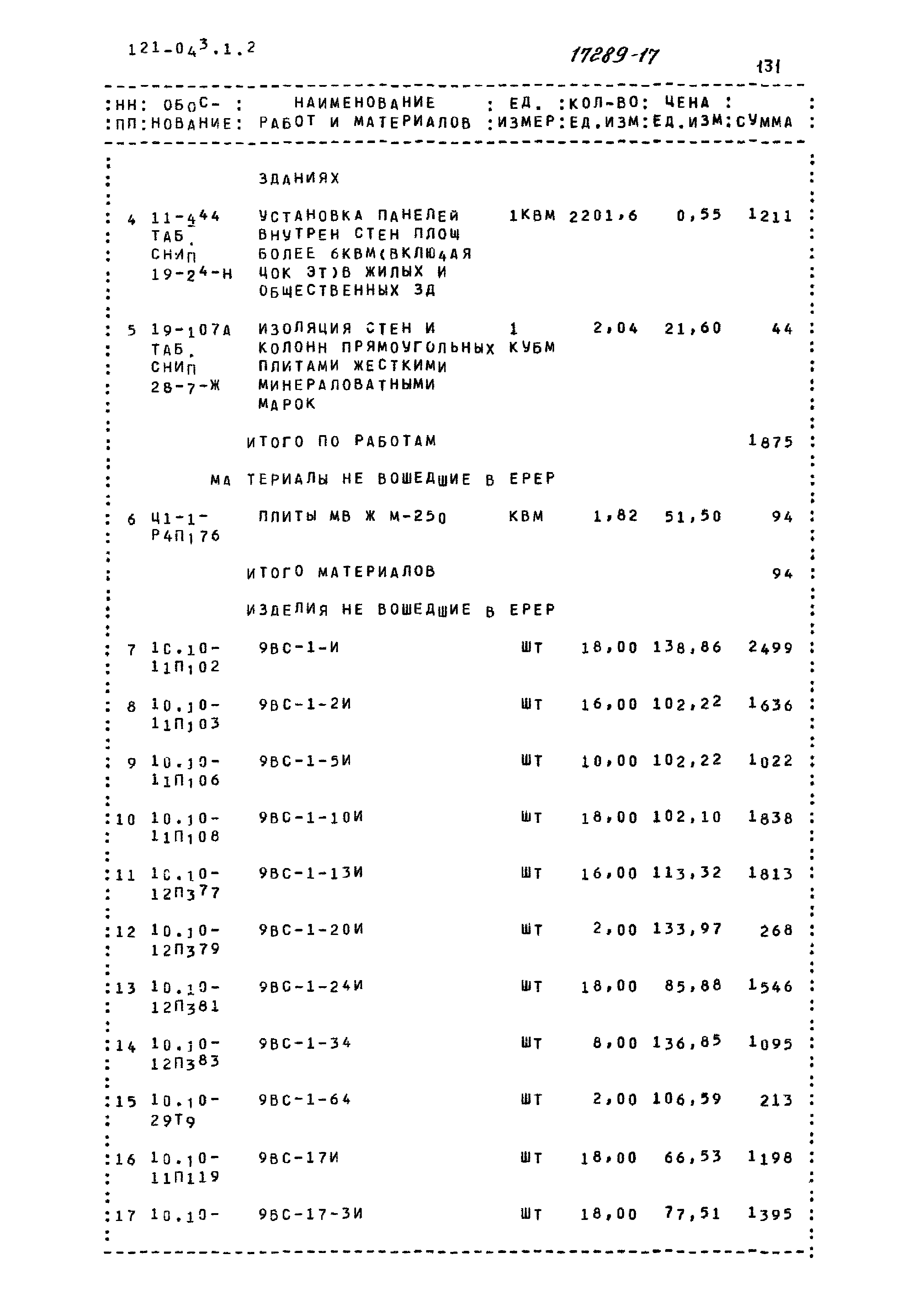 Типовой проект 121-043/1.2