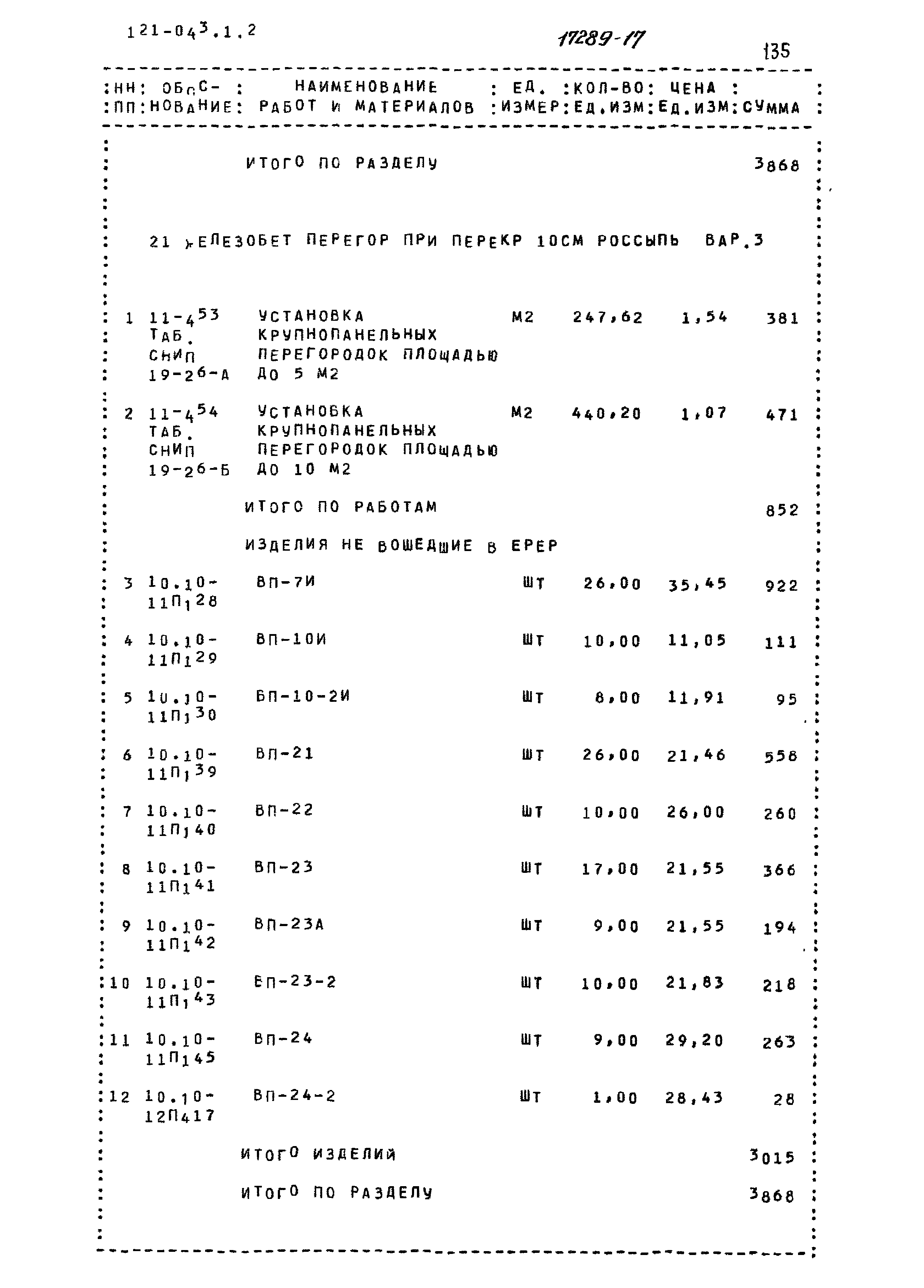 Типовой проект 121-043/1.2