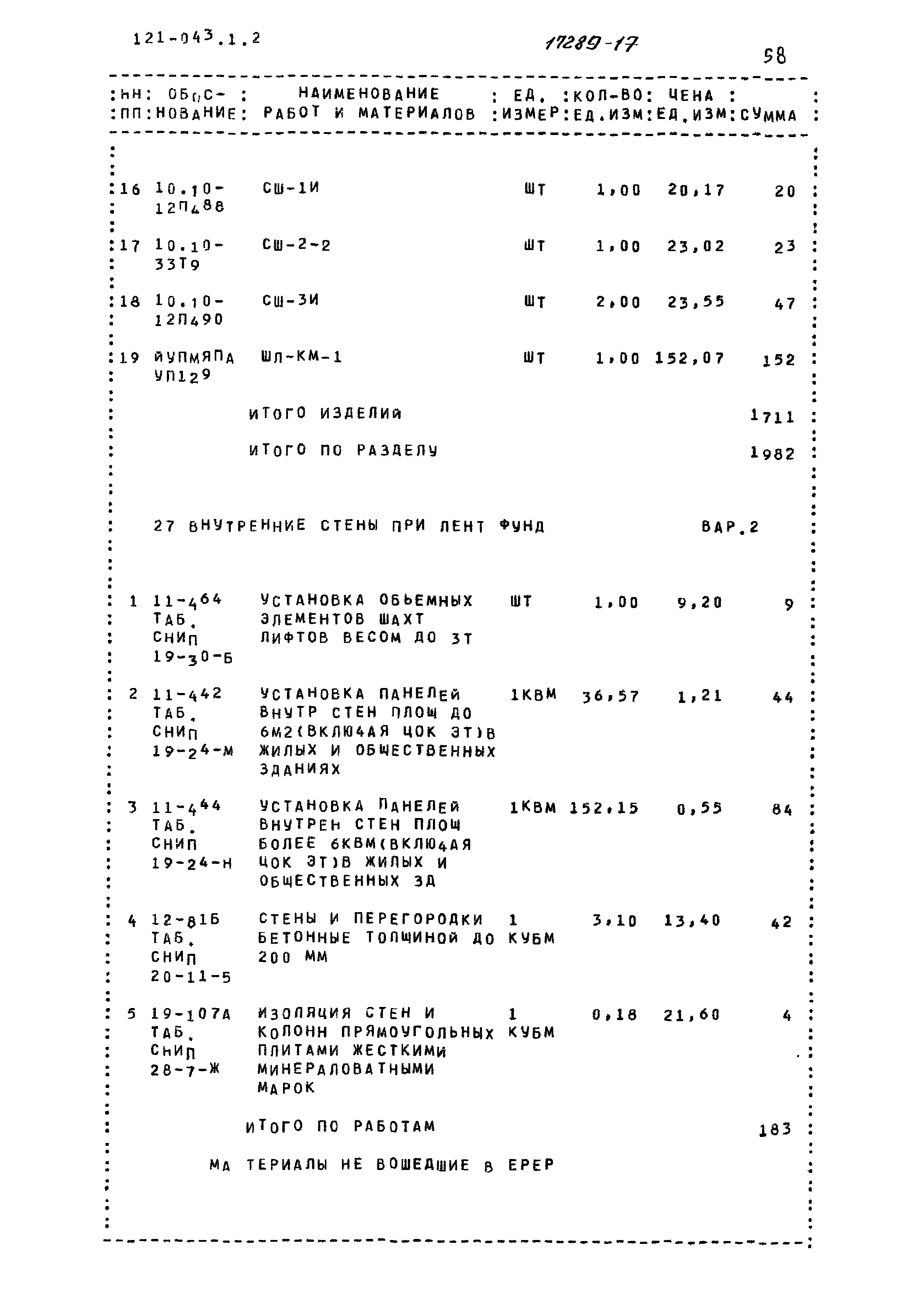 Типовой проект 121-043/1.2