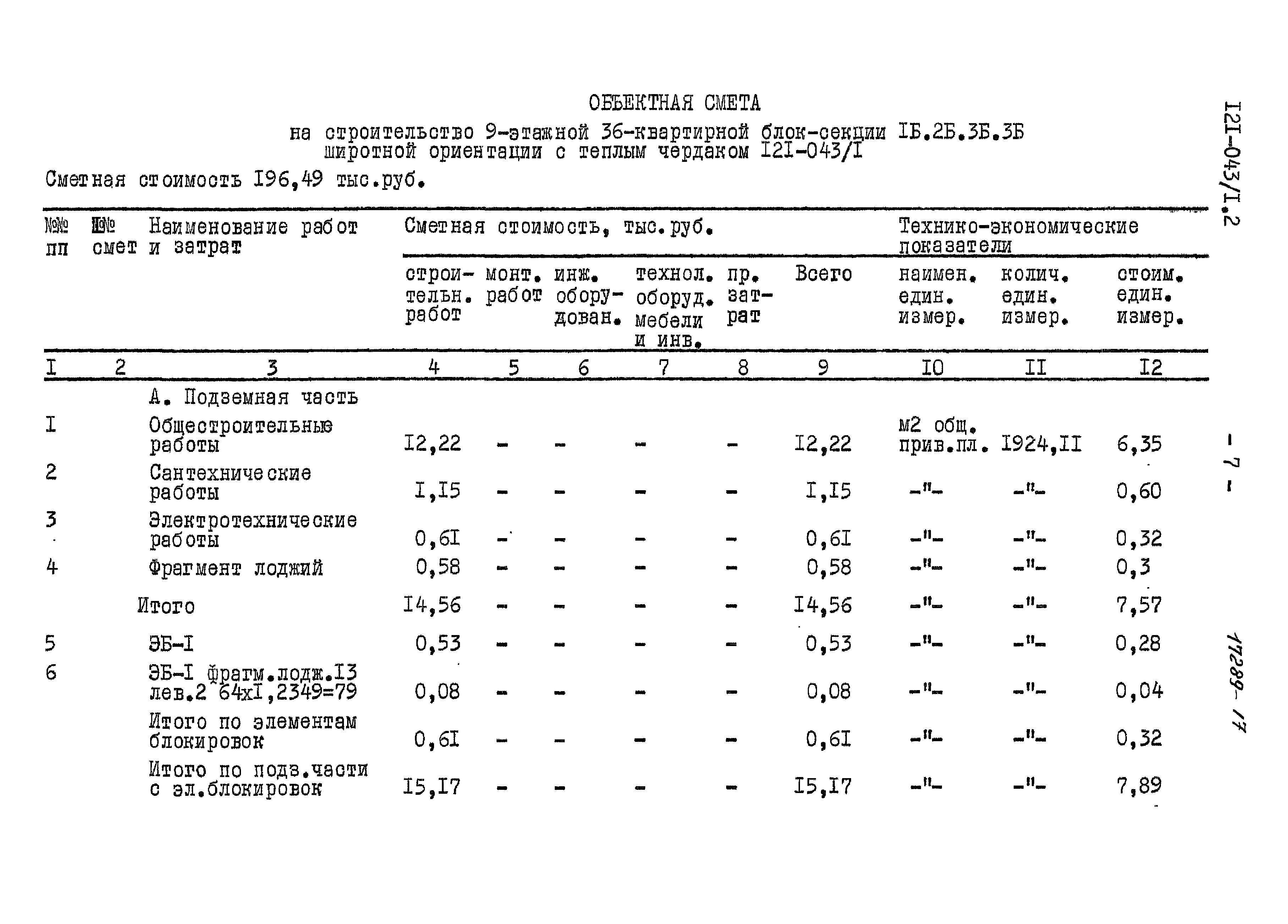 Типовой проект 121-043/1.2