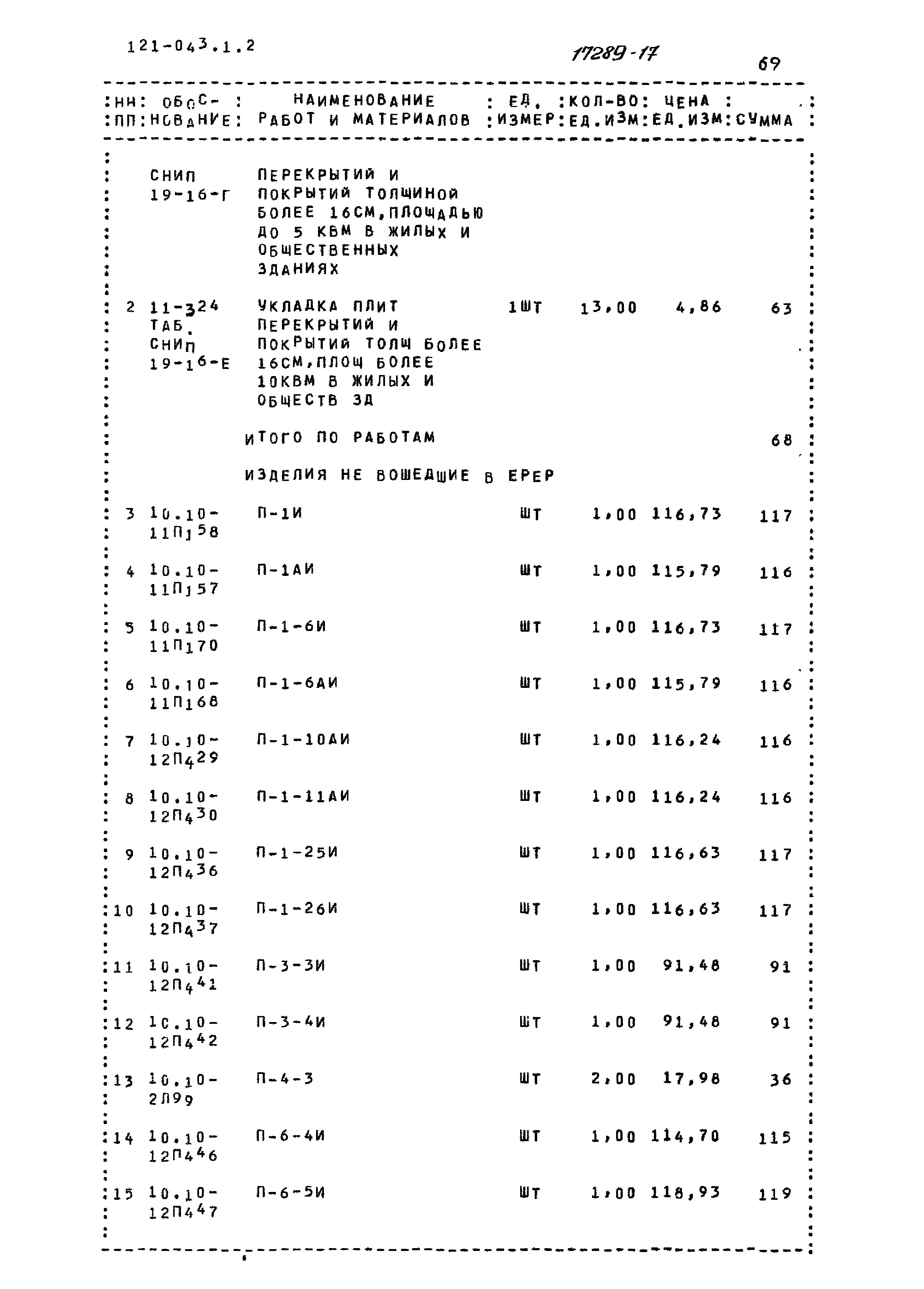 Типовой проект 121-043/1.2