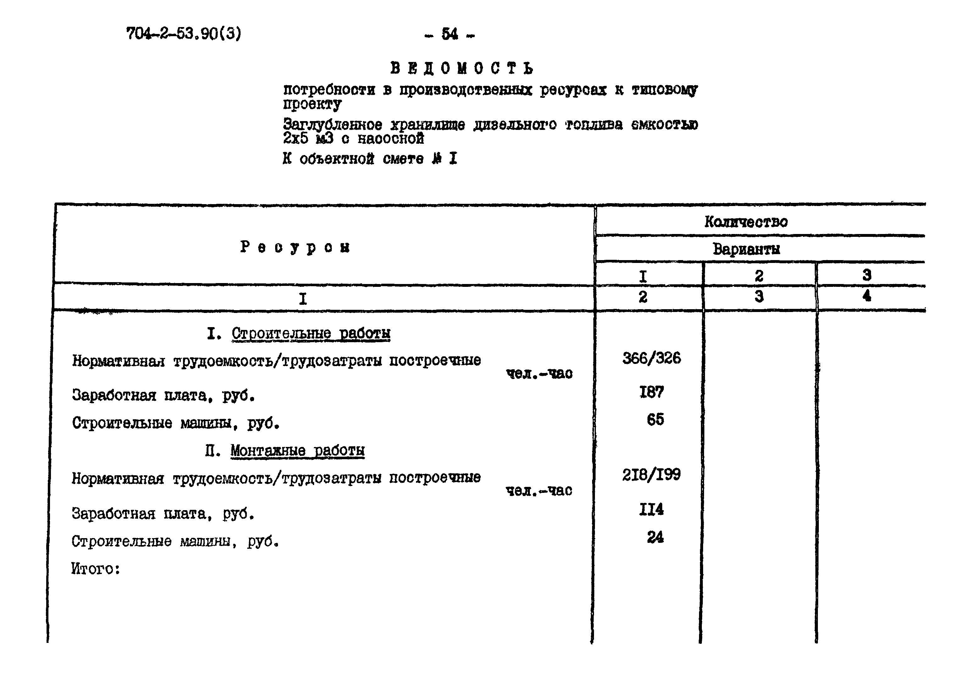 Типовой проект 704-2-53.90