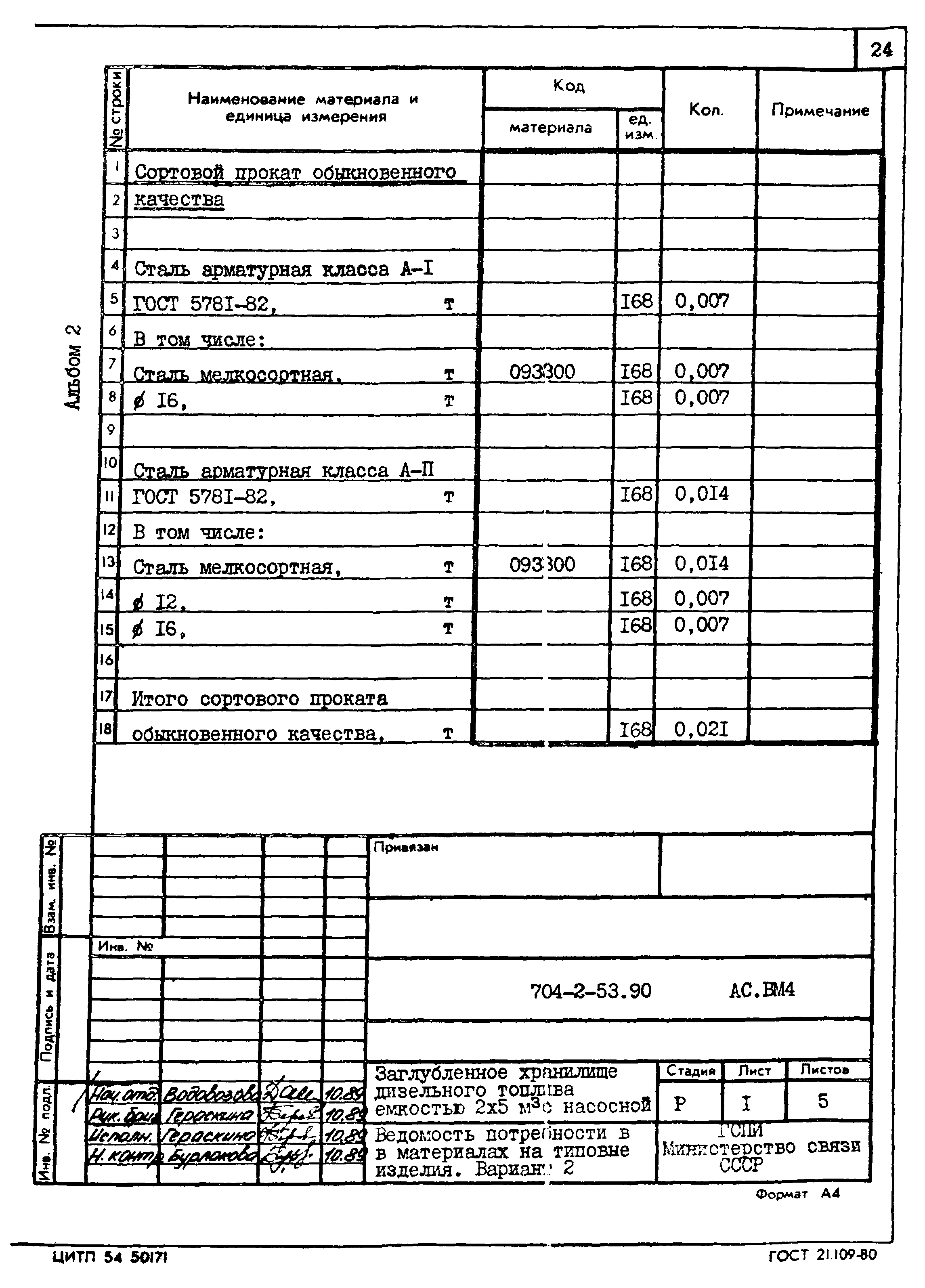 Типовой проект 704-2-53.90