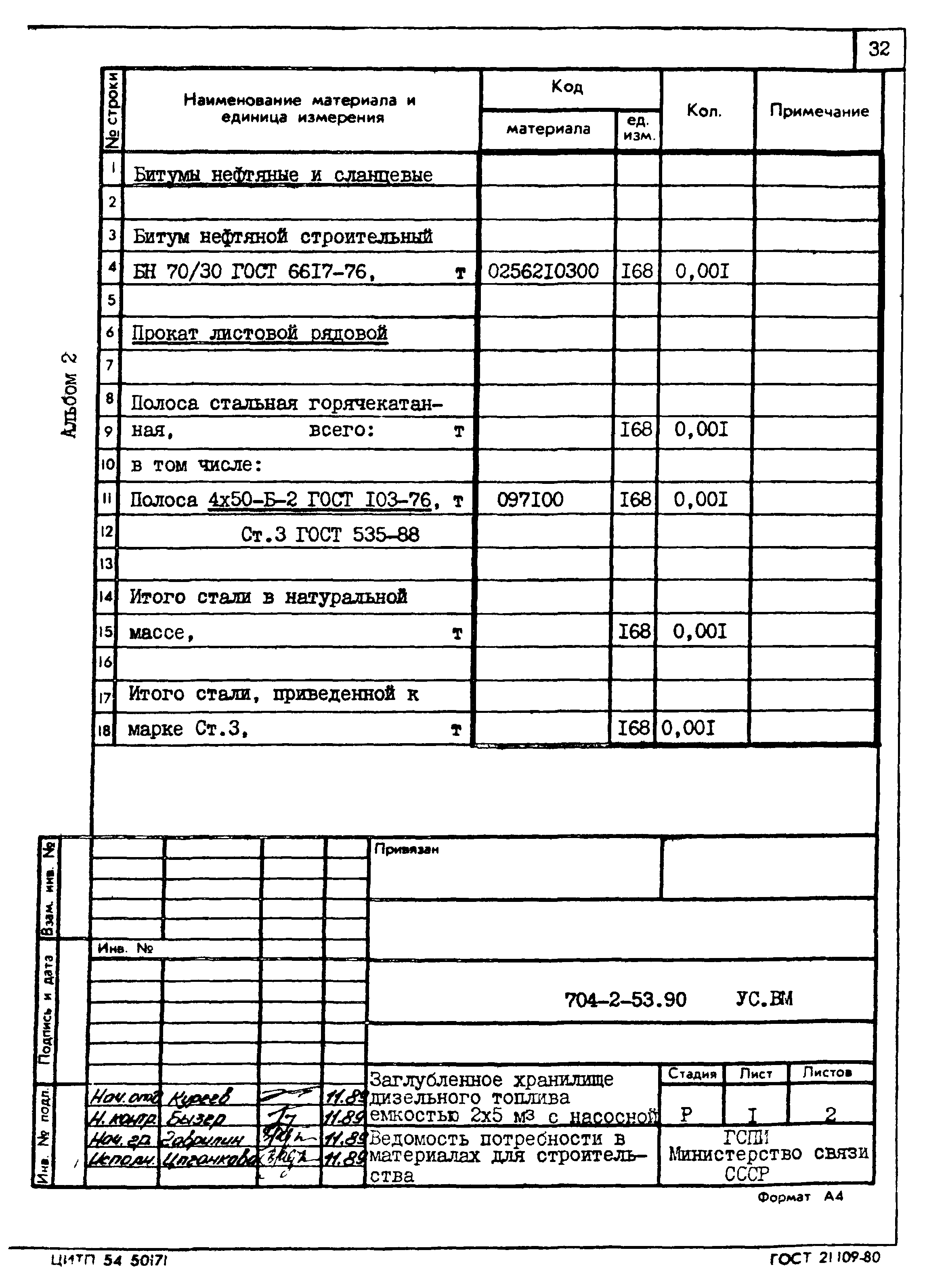 Типовой проект 704-2-53.90