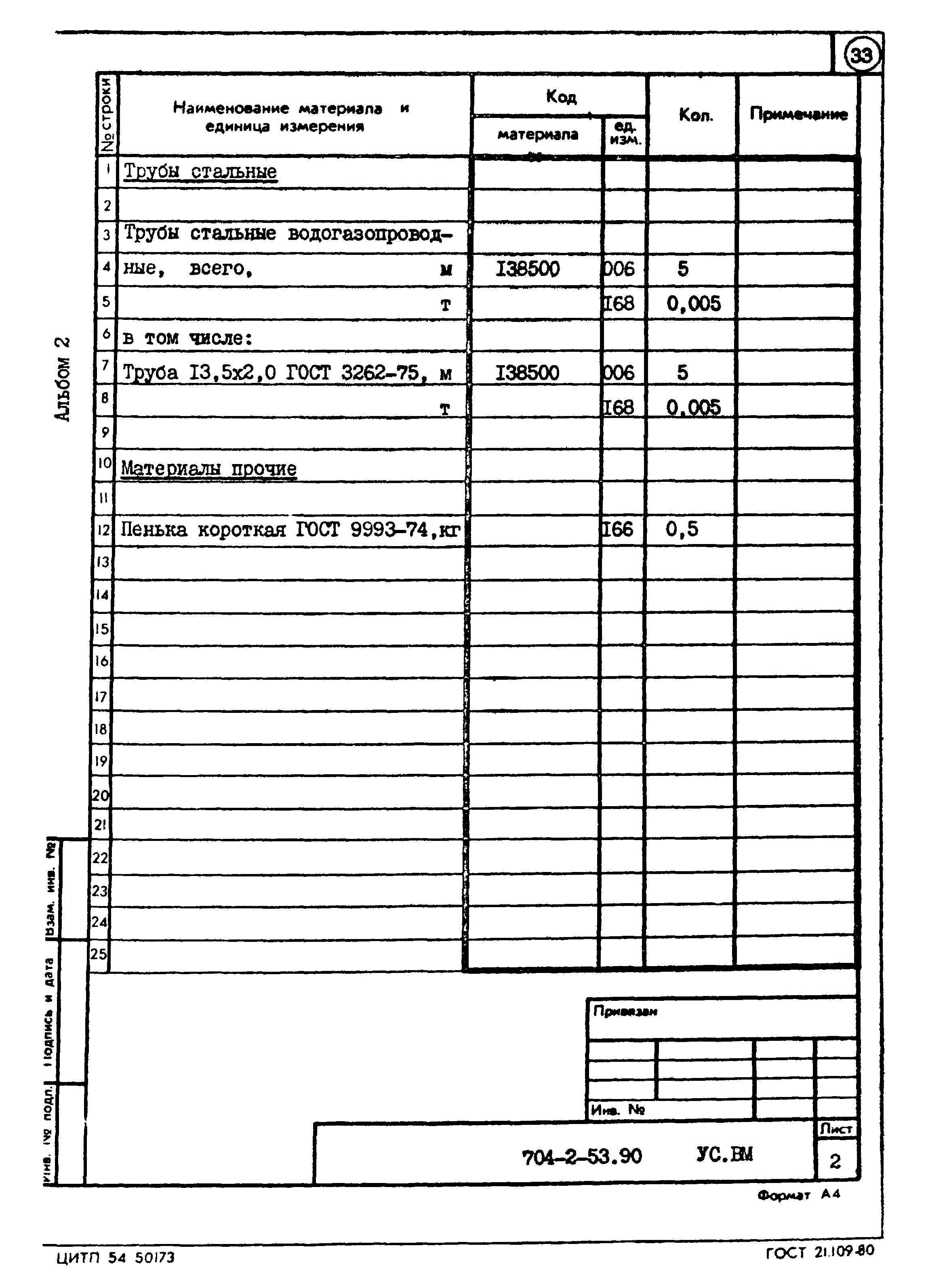 Типовой проект 704-2-53.90