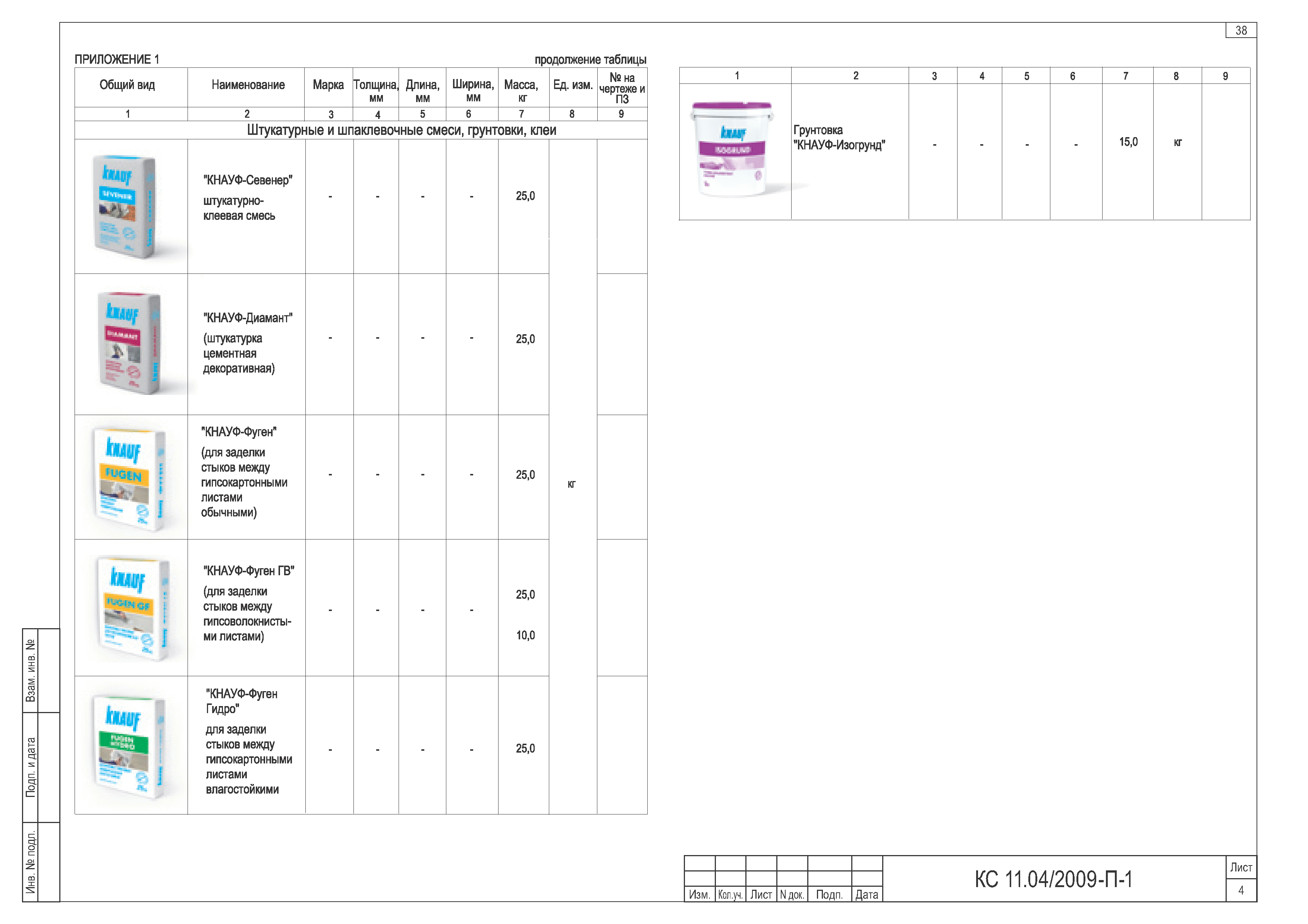 Шифр КС 11.04/2009