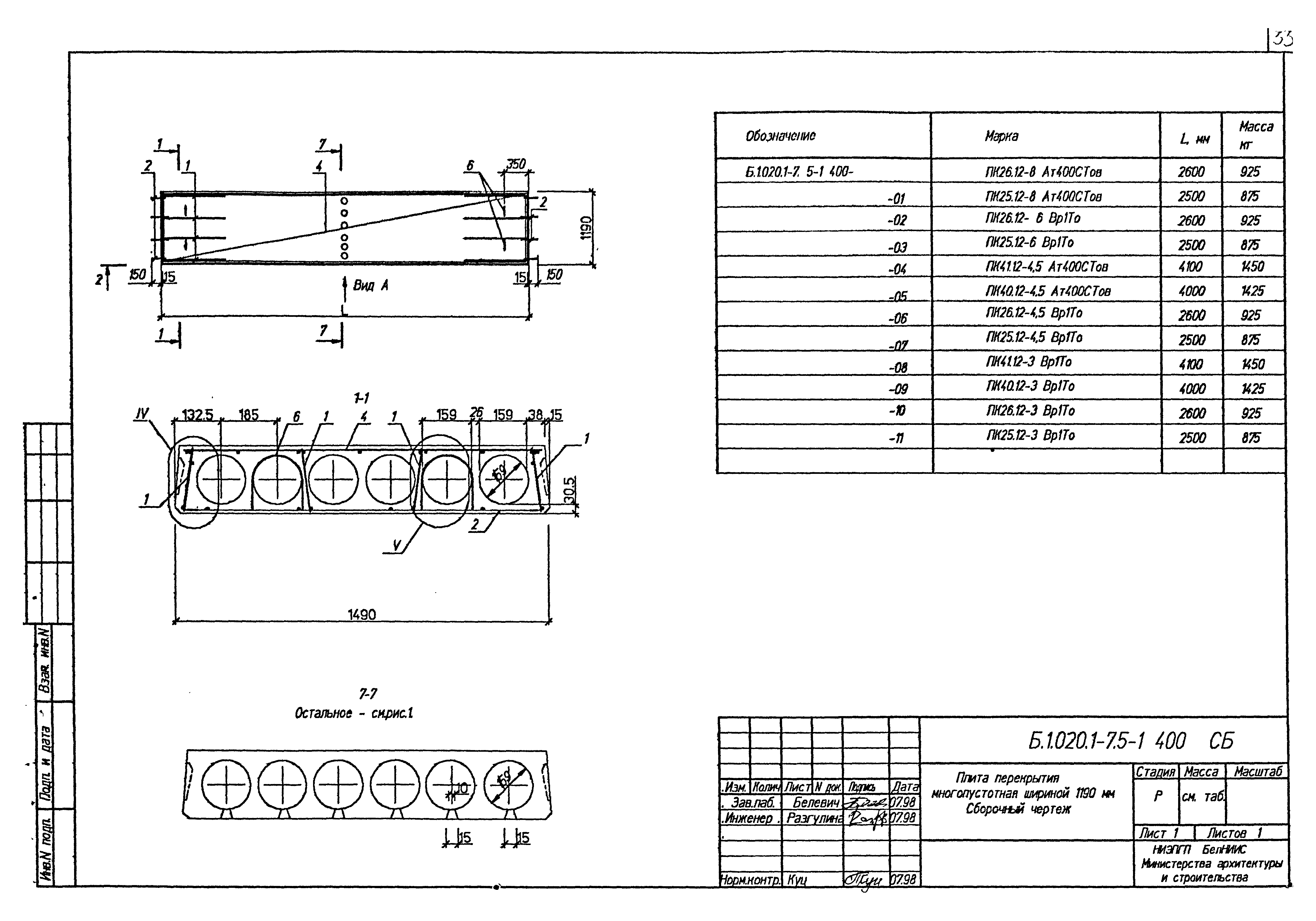 Серия Б1.020.1-7