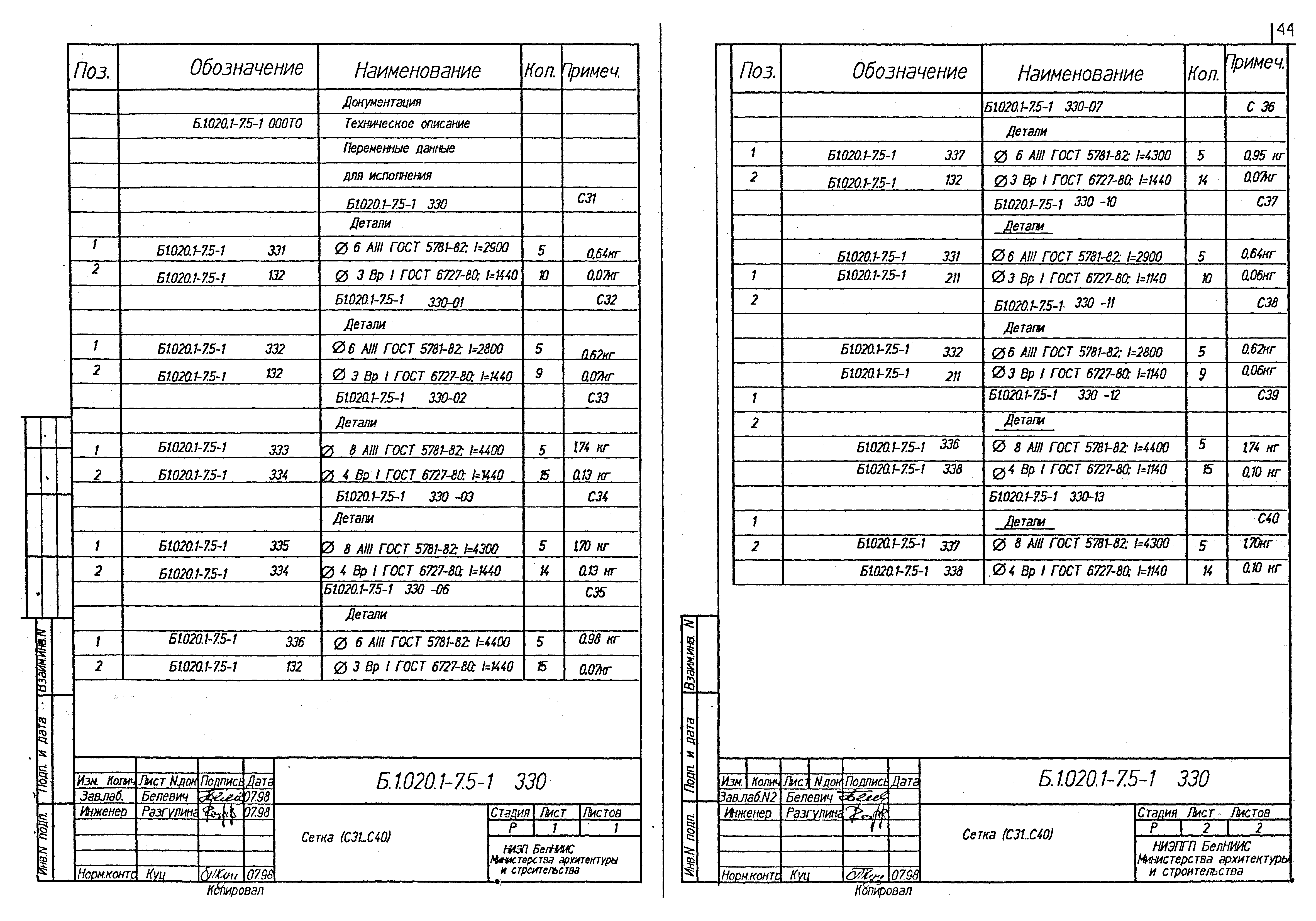 Серия Б1.020.1-7