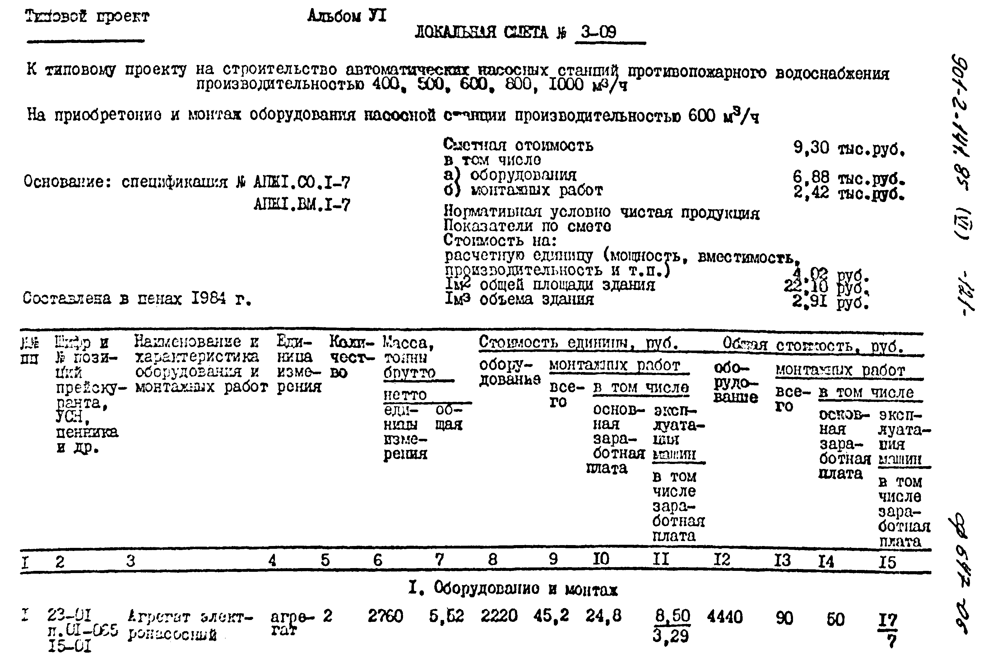 Типовой проект 901-2-141.85