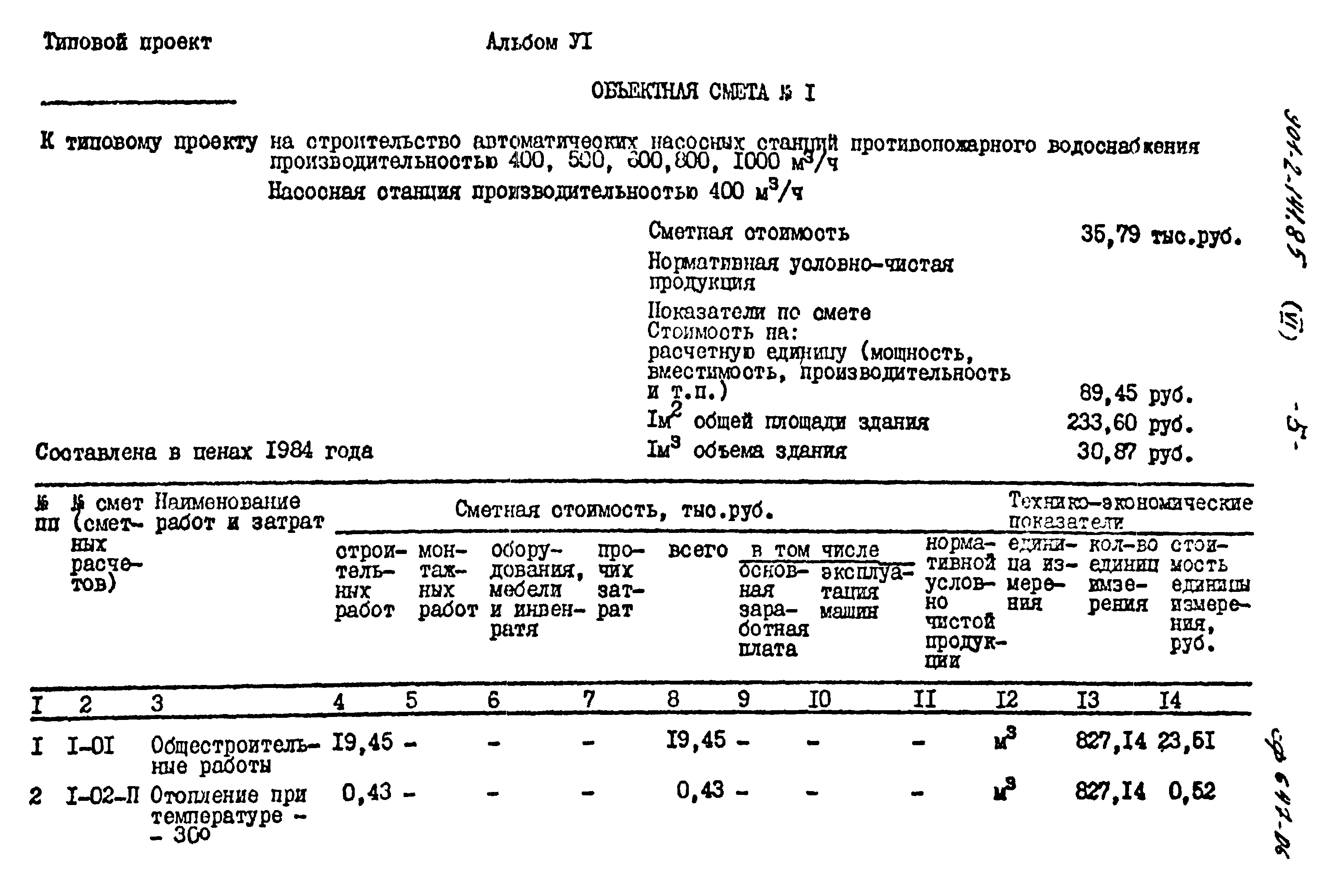 Типовой проект 901-2-141.85