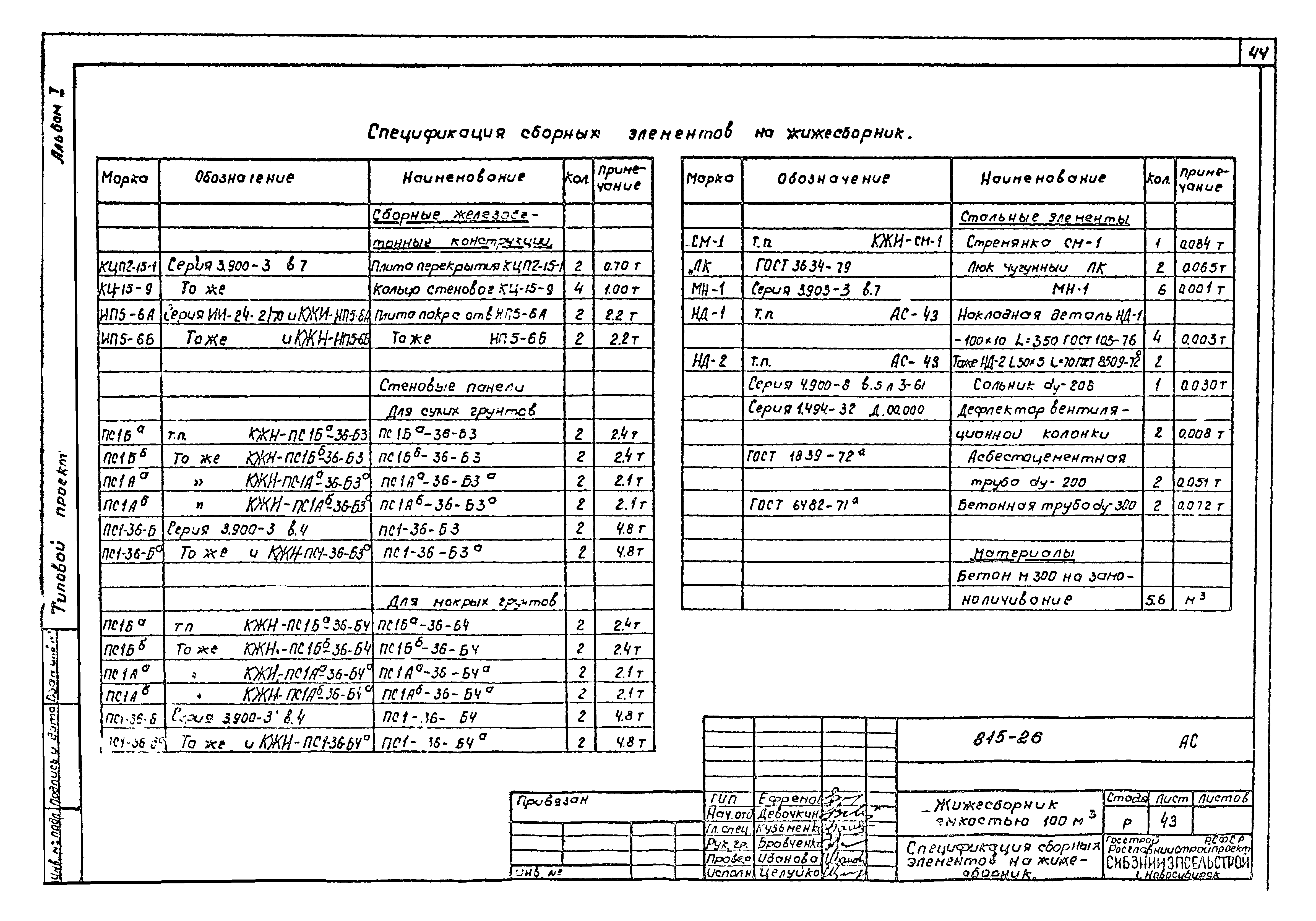 Типовой проект 815-26