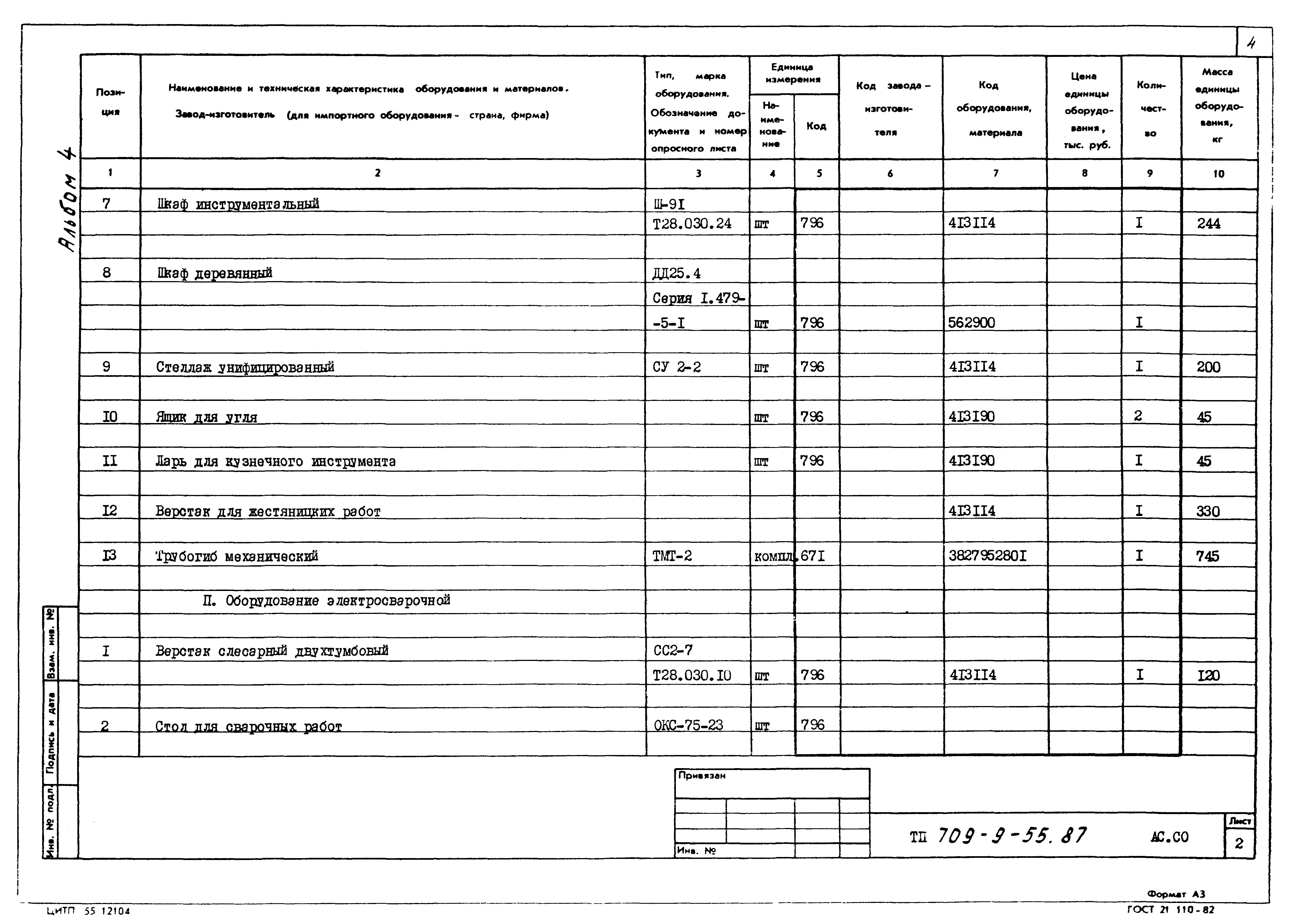 Типовой проект 709-9-55.87