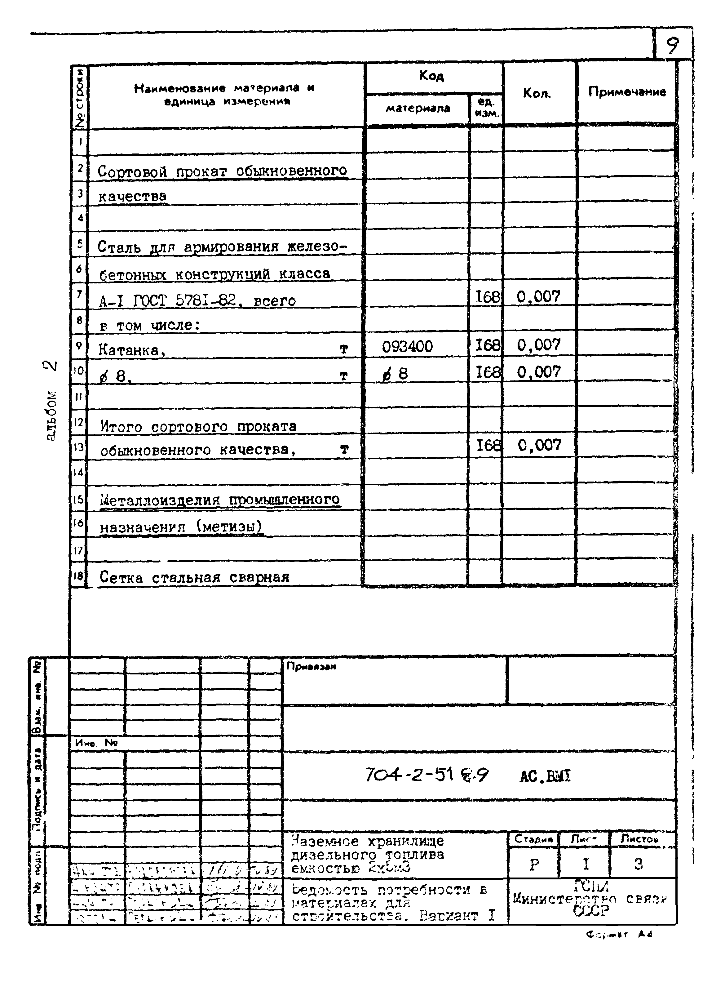 Типовой проект 704-2-51.89