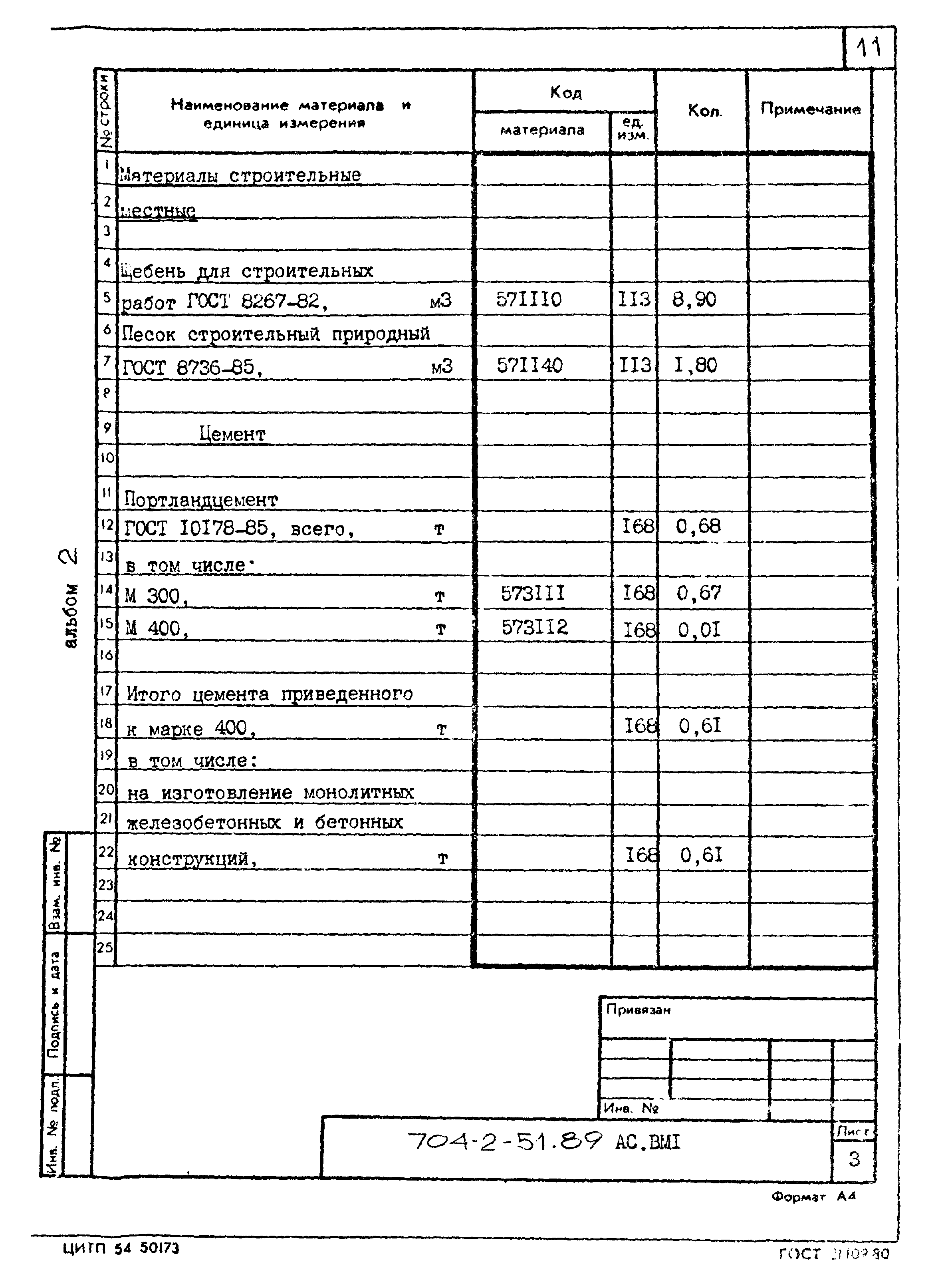 Типовой проект 704-2-51.89