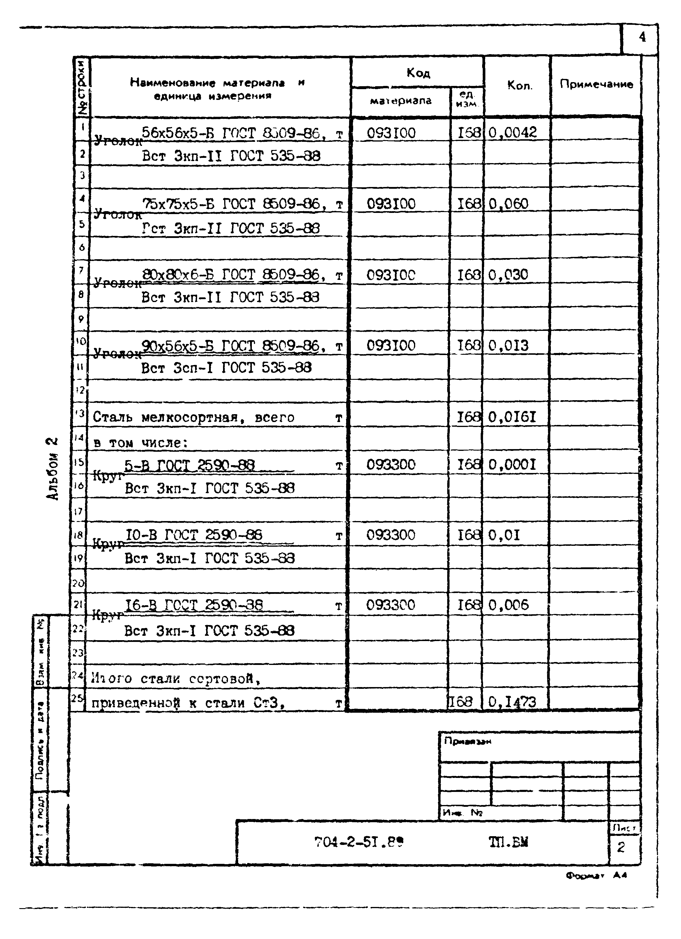 Типовой проект 704-2-51.89