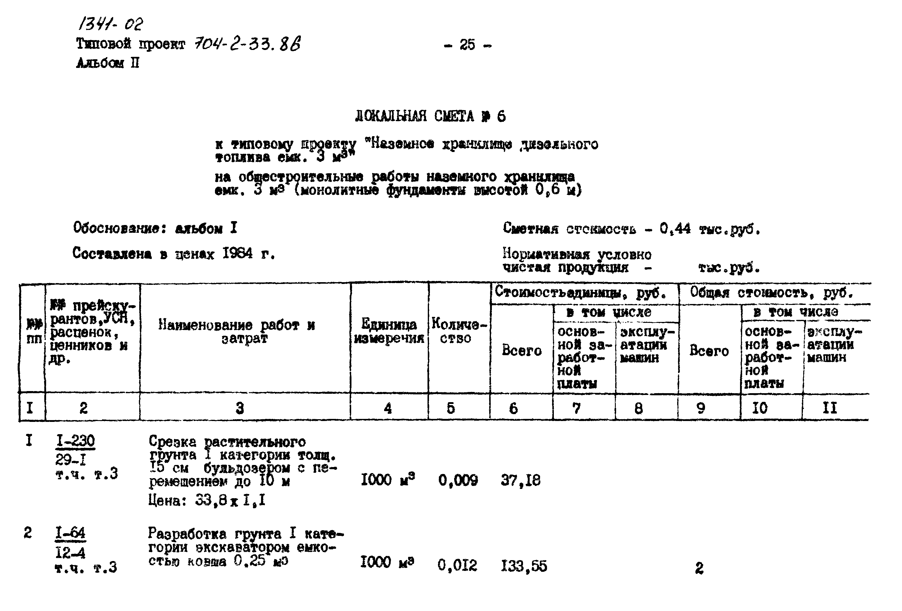 Типовой проект 704-2-33.86