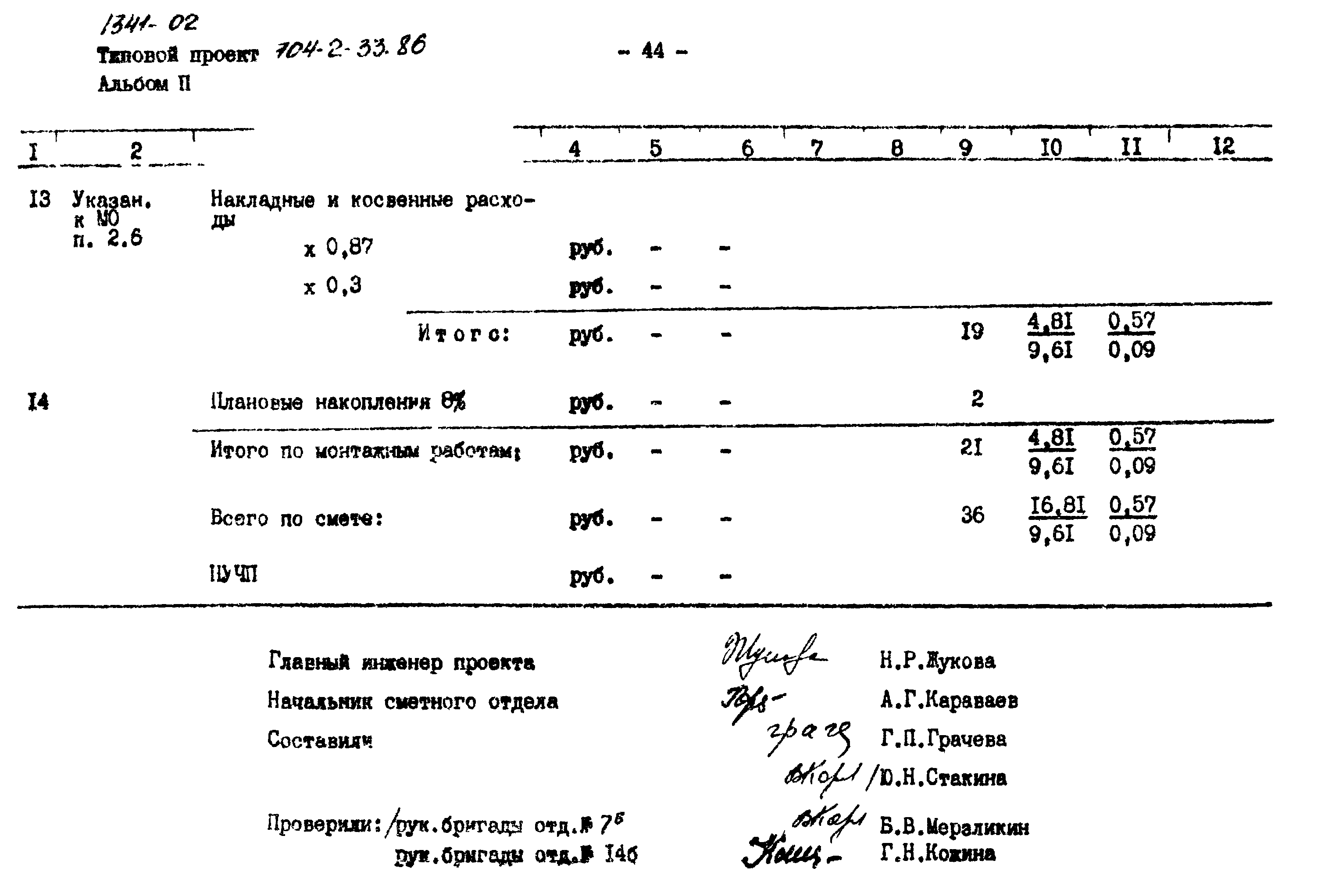 Типовой проект 704-2-33.86