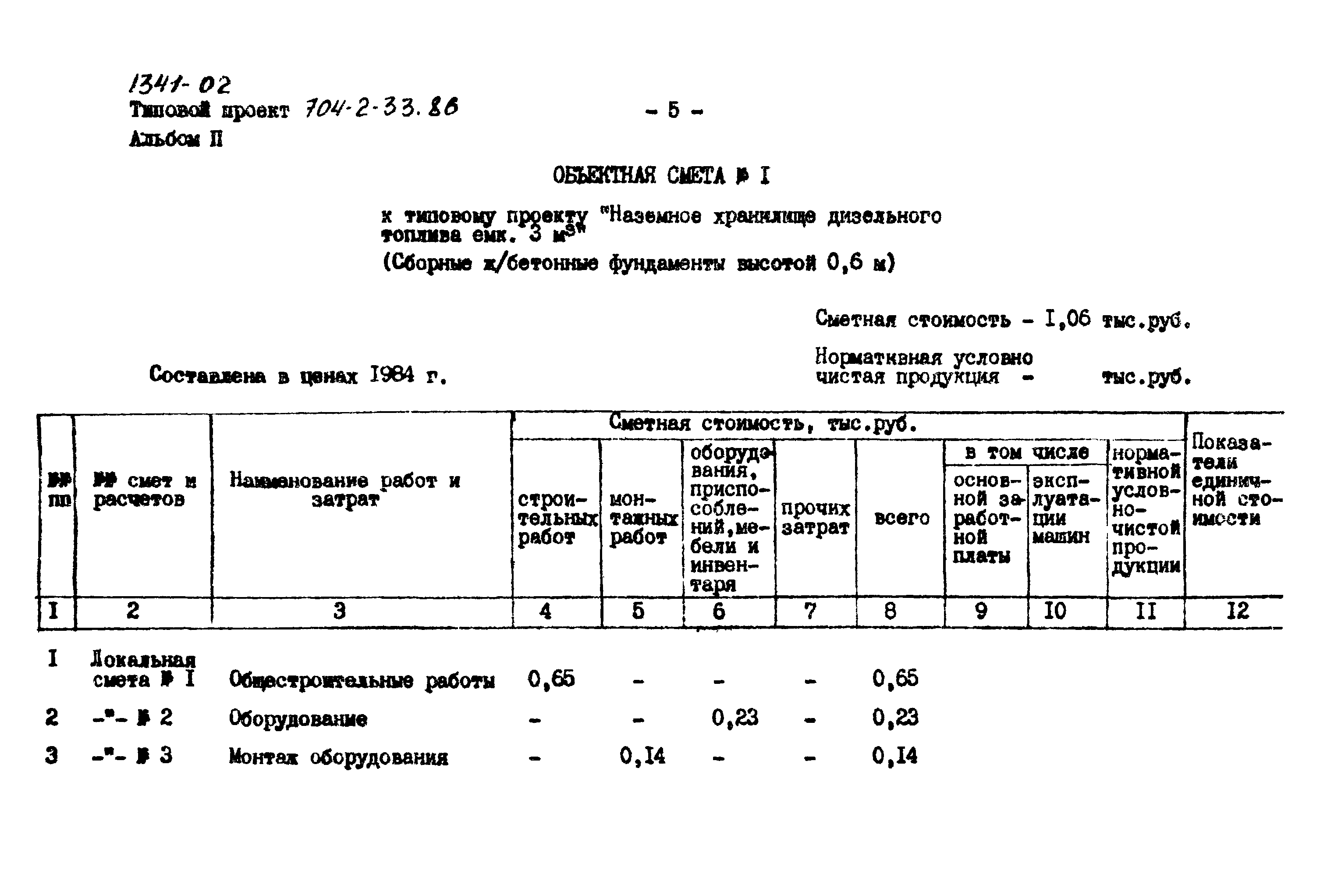 Типовой проект 704-2-33.86