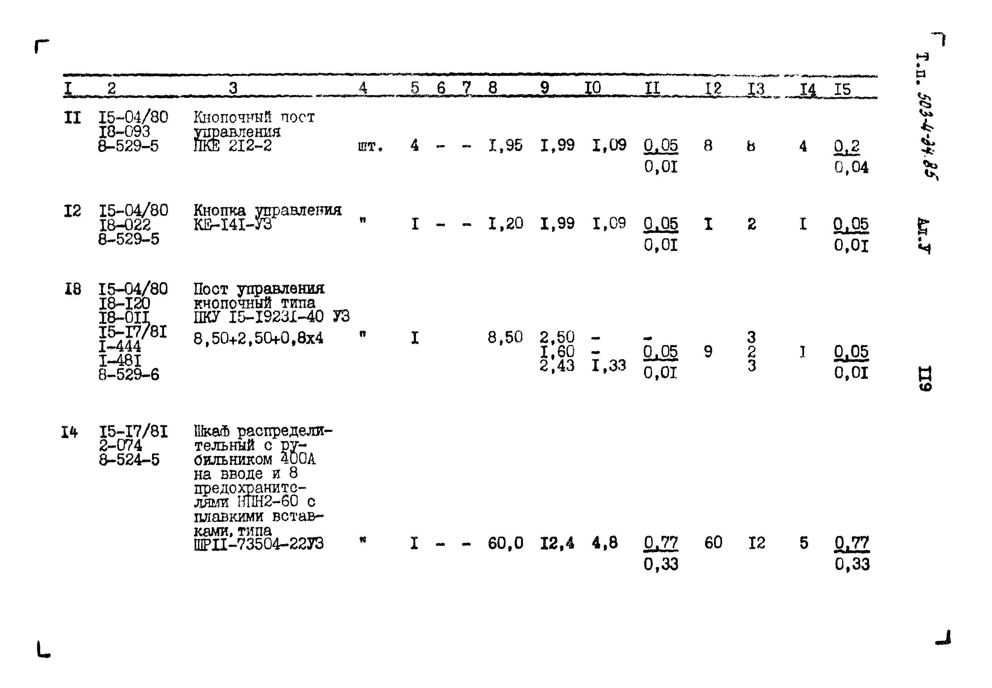 Типовой проект 503-4-34.85