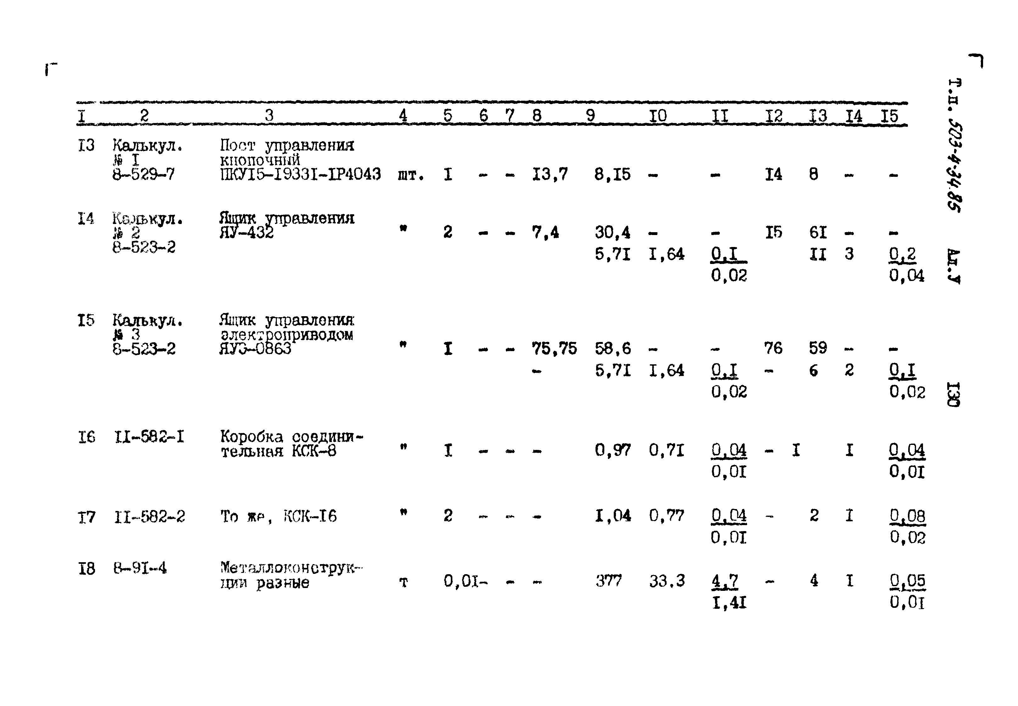 Типовой проект 503-4-34.85