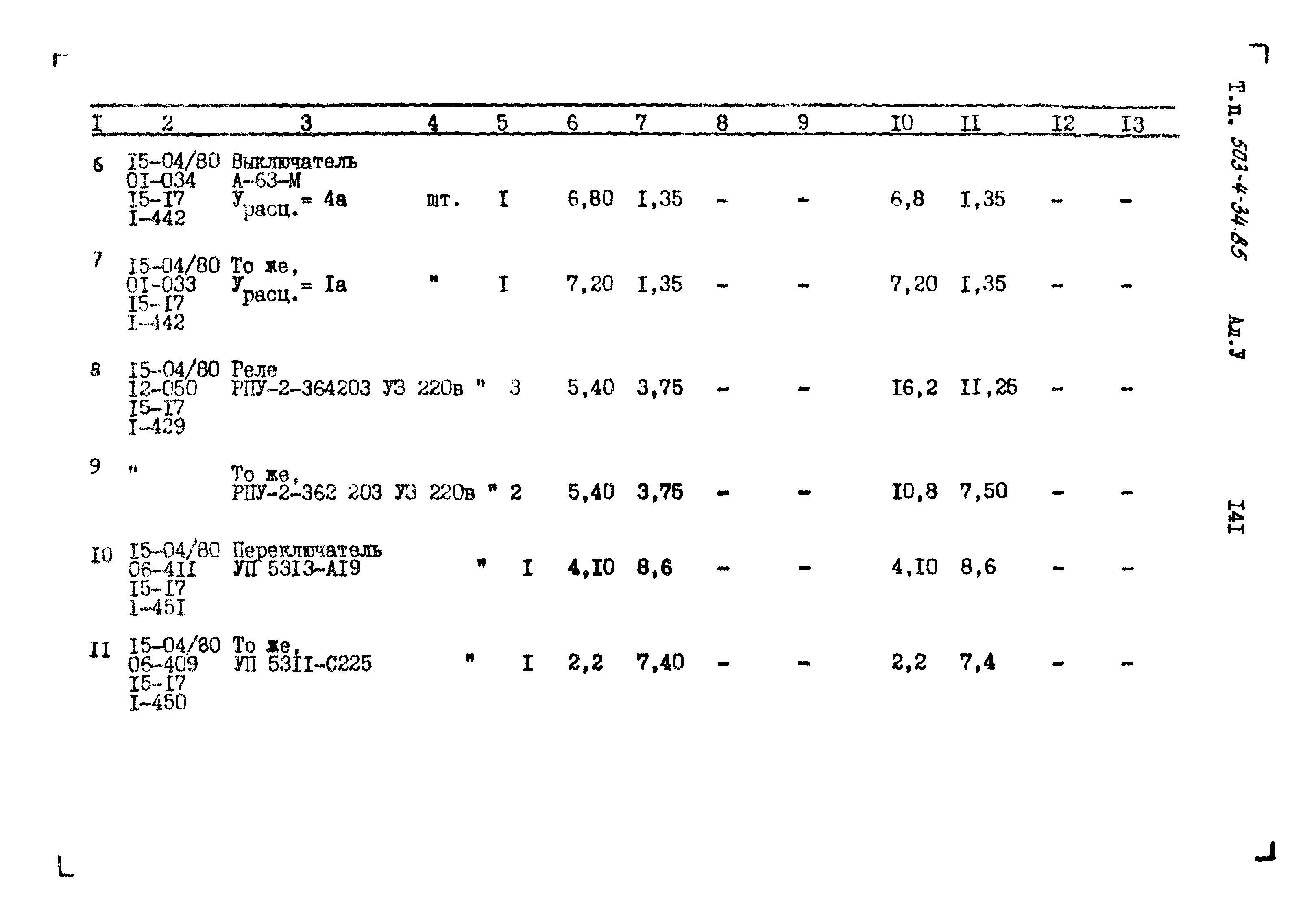 Типовой проект 503-4-34.85