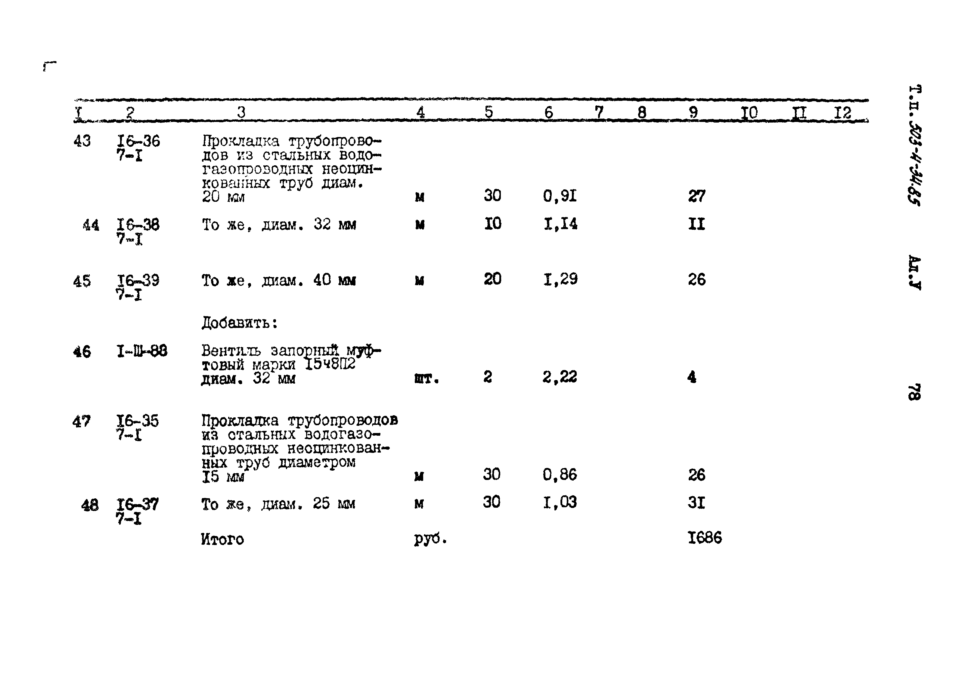 Типовой проект 503-4-34.85