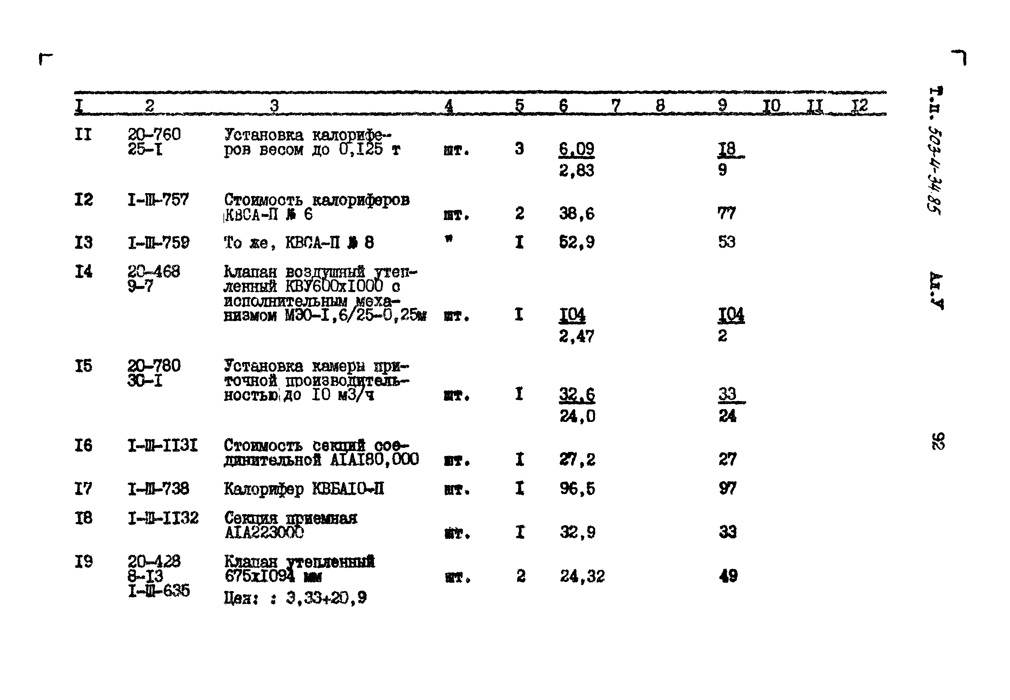 Типовой проект 503-4-34.85