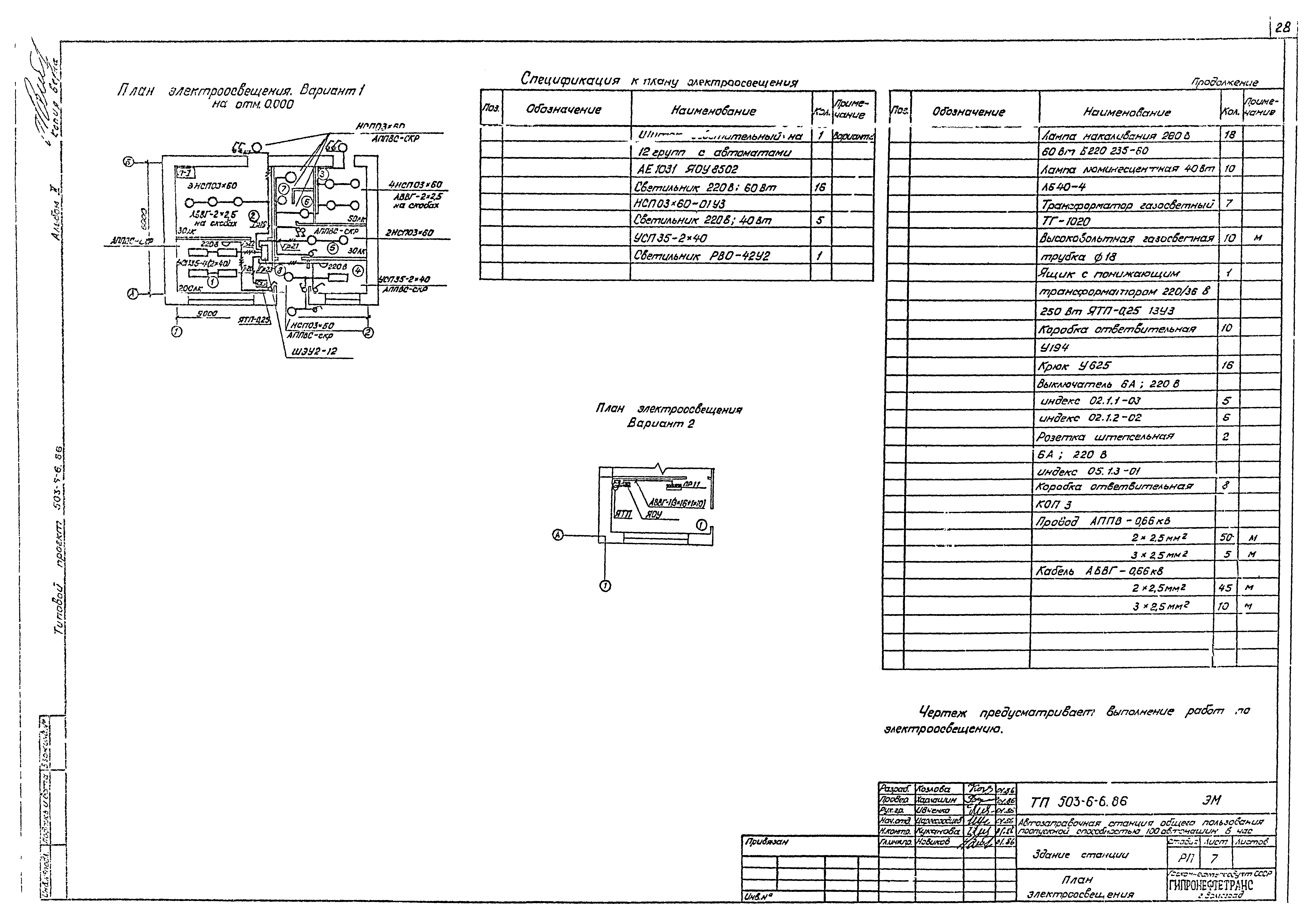 Типовой проект 503-6-6.86
