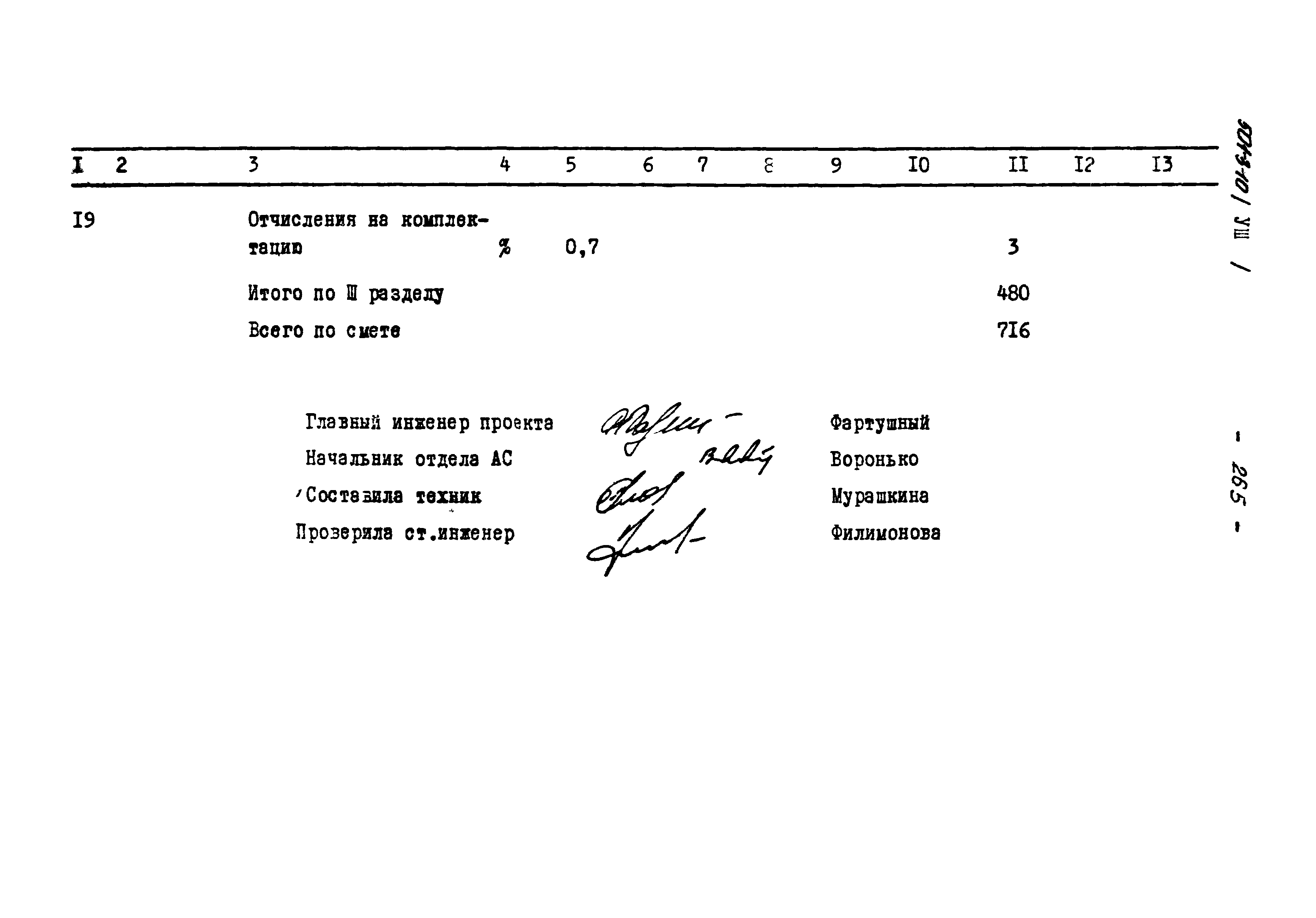 Типовой проект 501-3-10